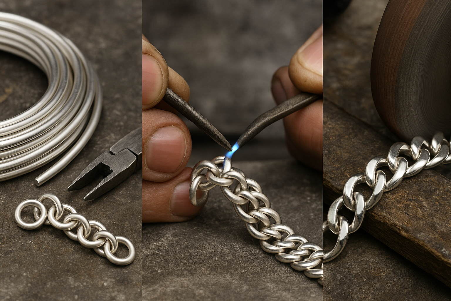 How a Miami Cuban link chain is made