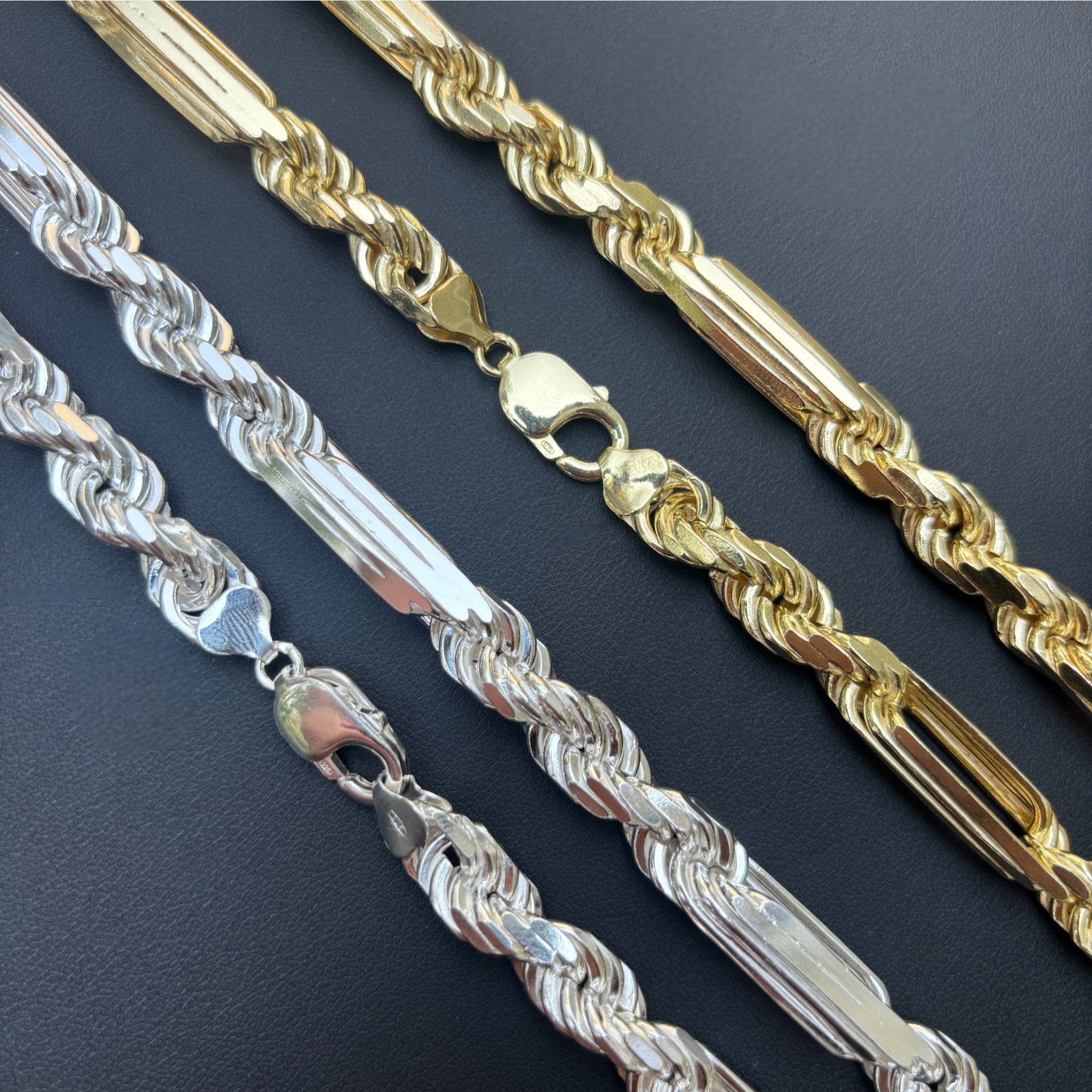 mens silver milano chain