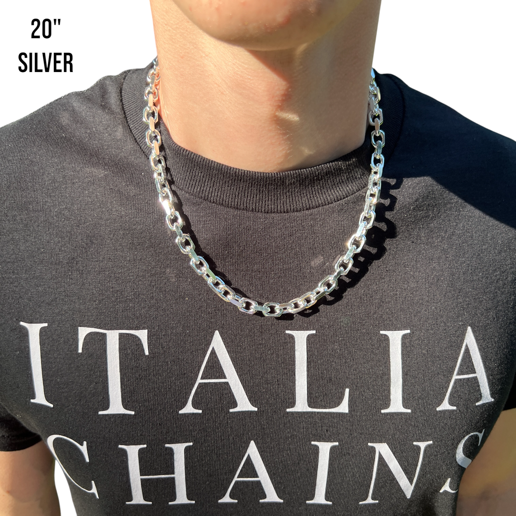silver anchor chain
