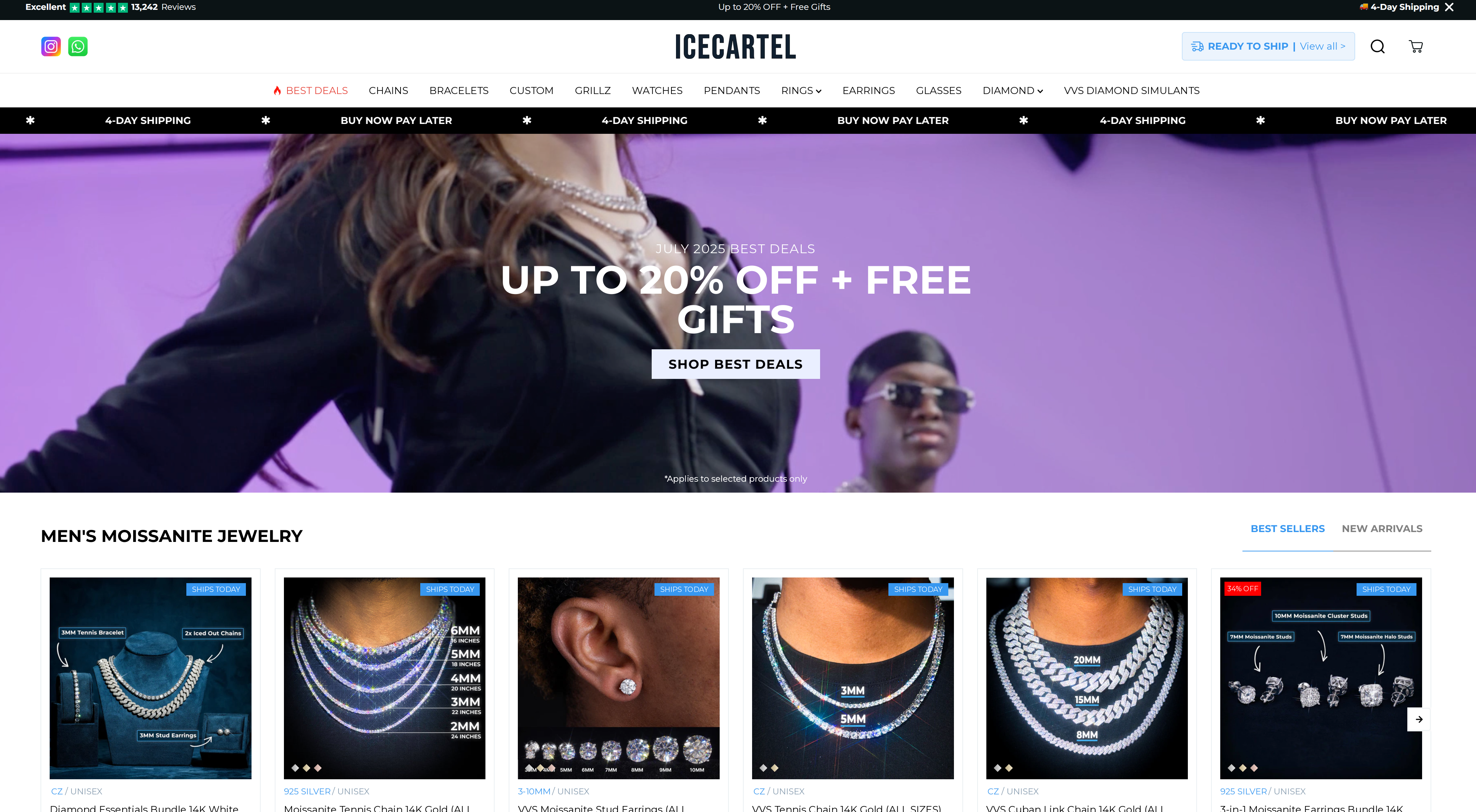Ice Cartel Jewelry website