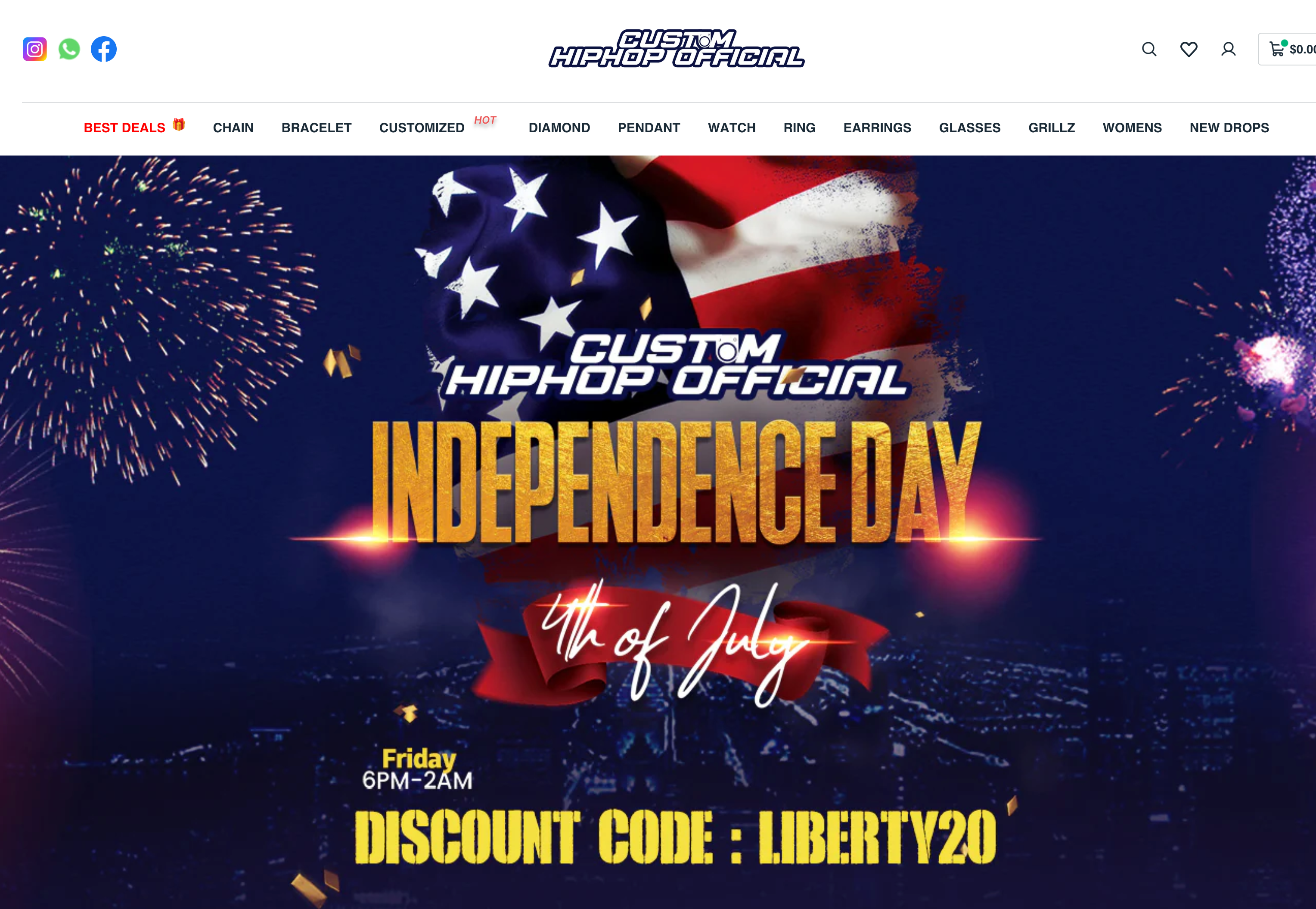 Custom hip hop offical jewelry