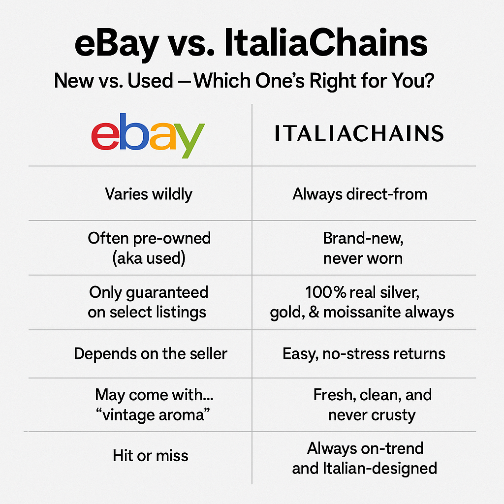 Buying jewelry on ebay