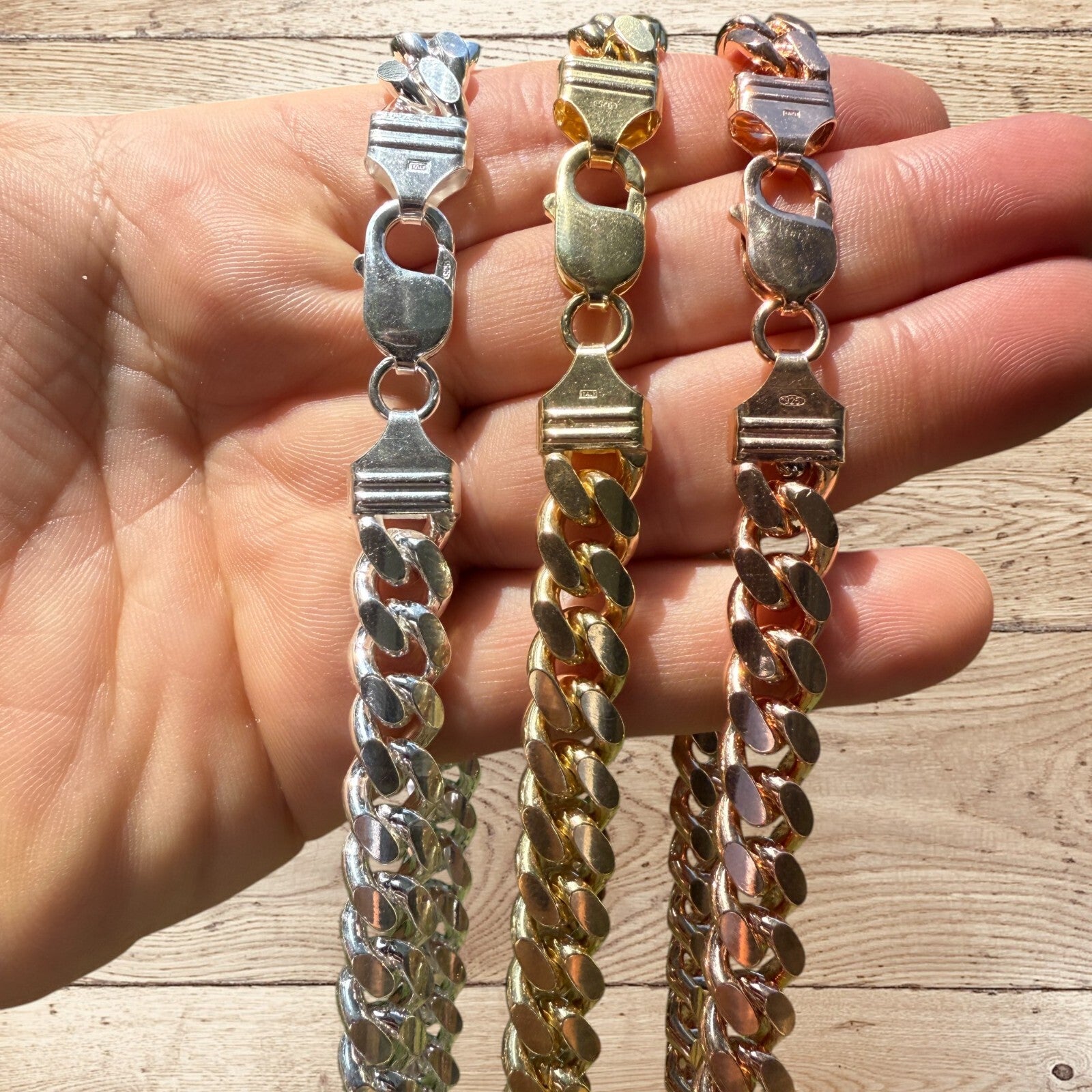 925 Sterling Silver 10mm Miami Cuban Chain Necklace