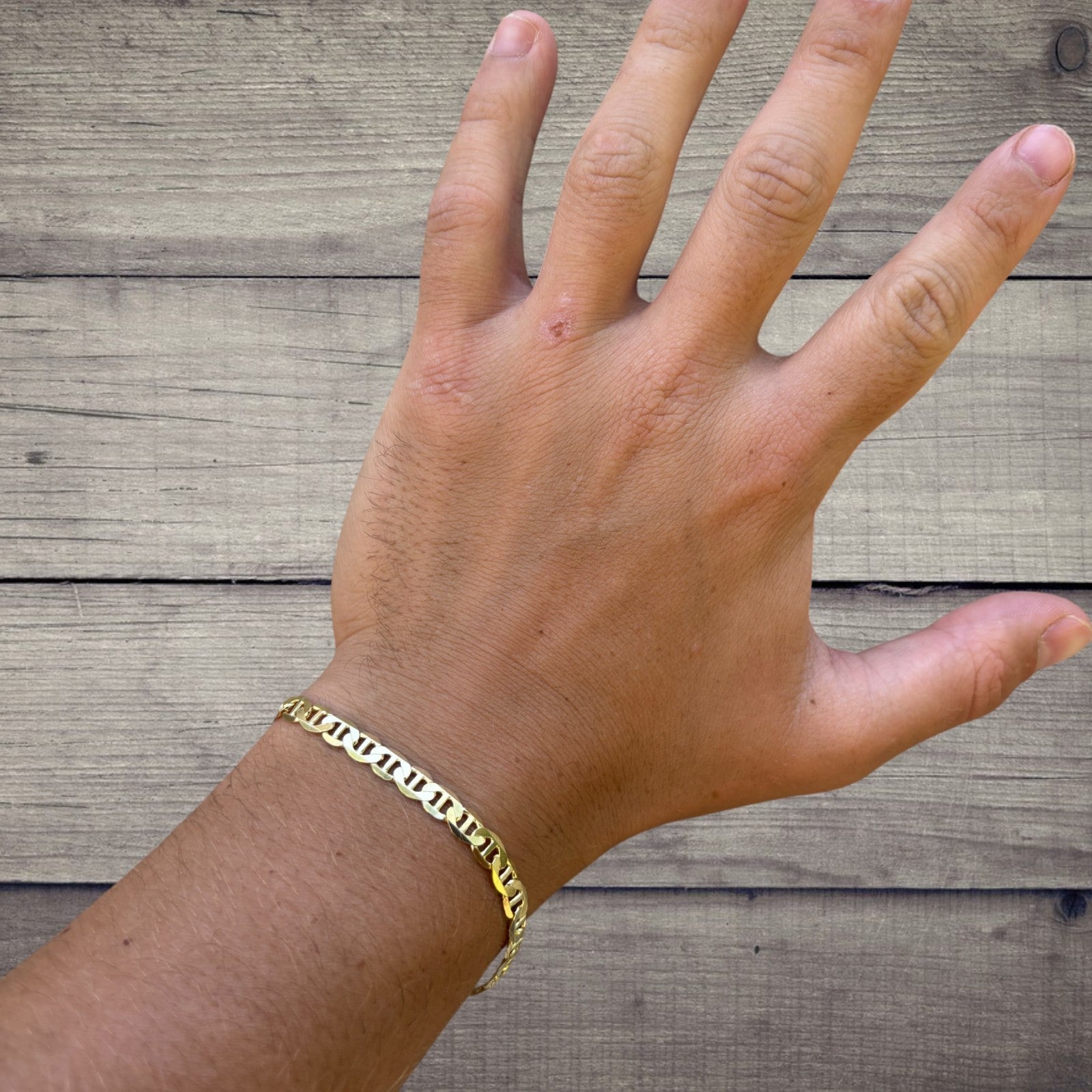 925 Sterling Silver 5mm Mariner Bracelet