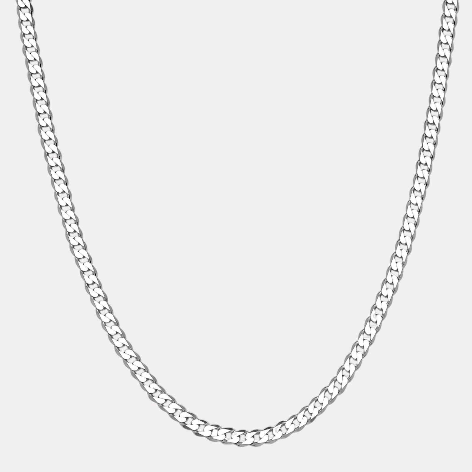 925 Sterling Silver 7mm Curb Chain Necklace