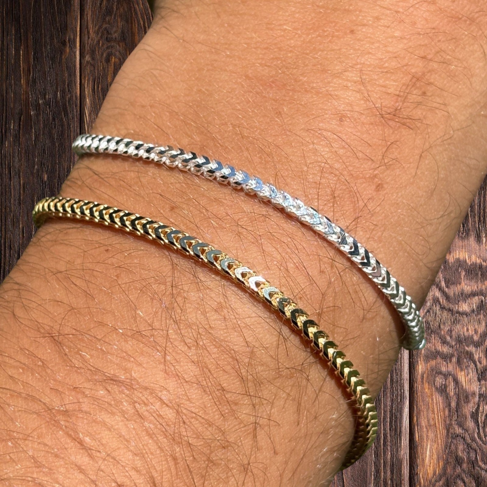 925 Sterling Silver 2.5mm Franco Bracelet