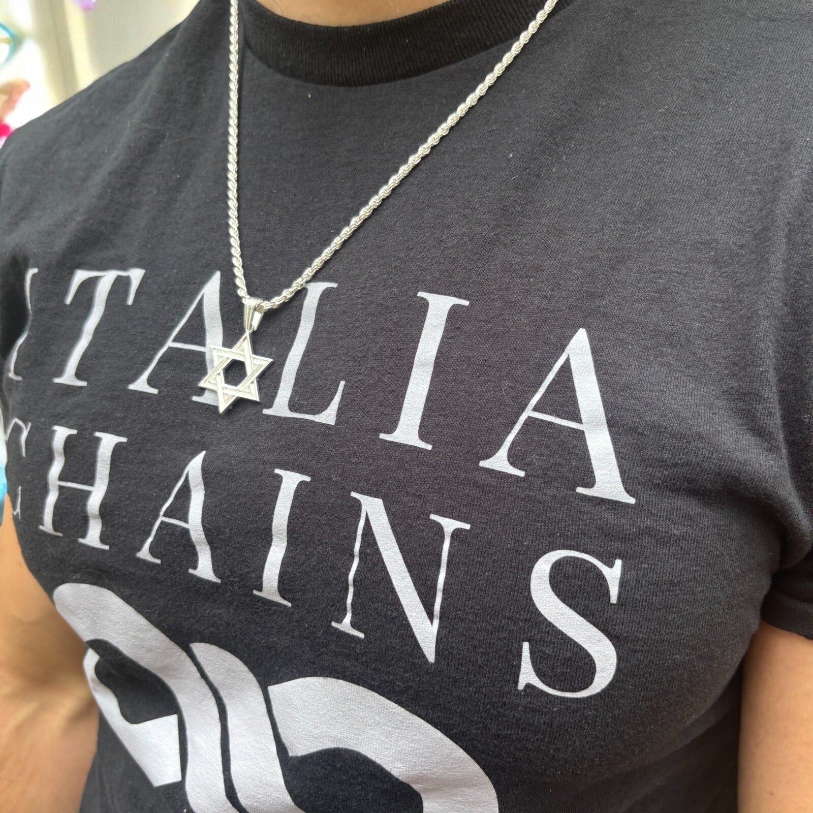 925 Sterling Silver Plain Star of David Pendant