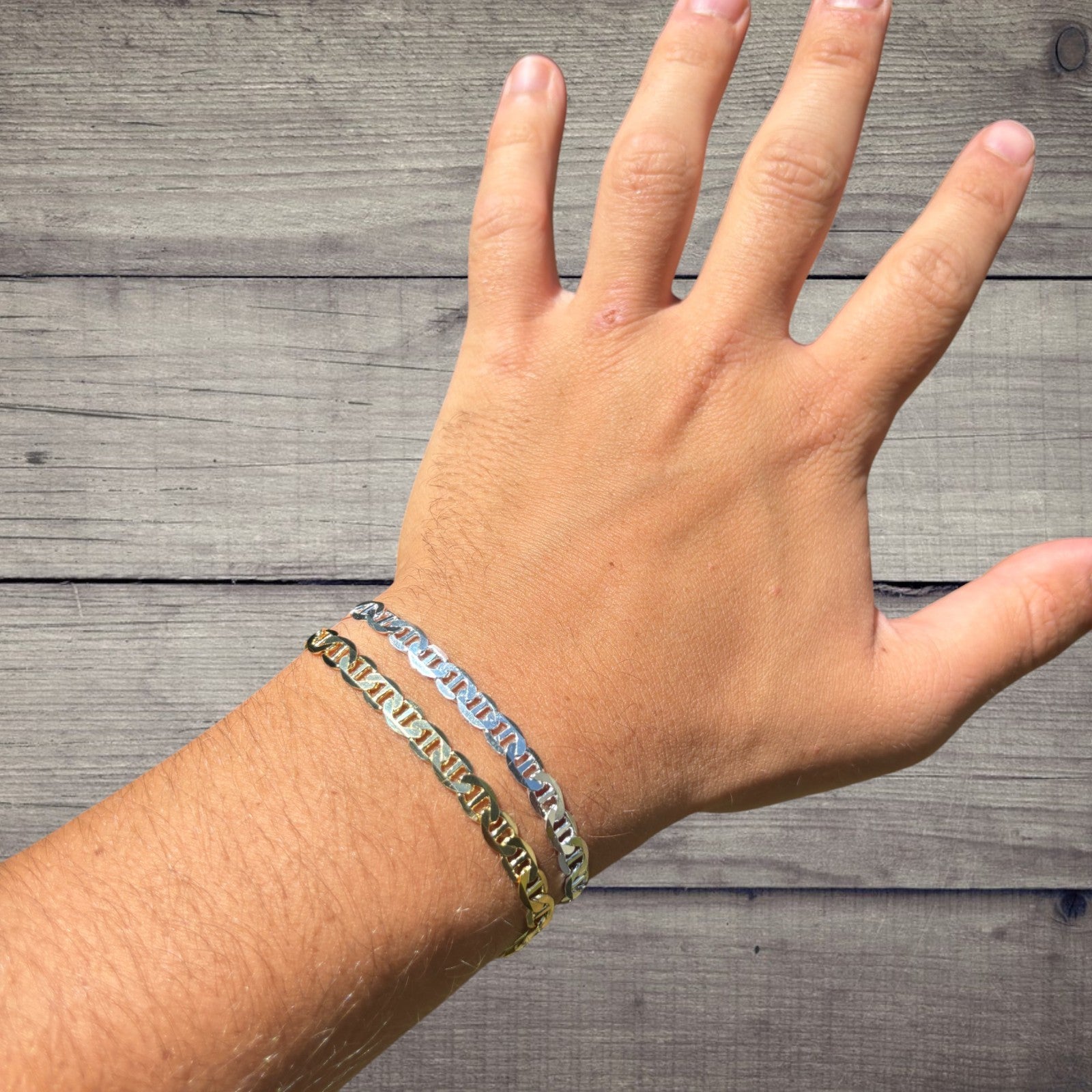 925 Sterling Silver 5mm Mariner Bracelet