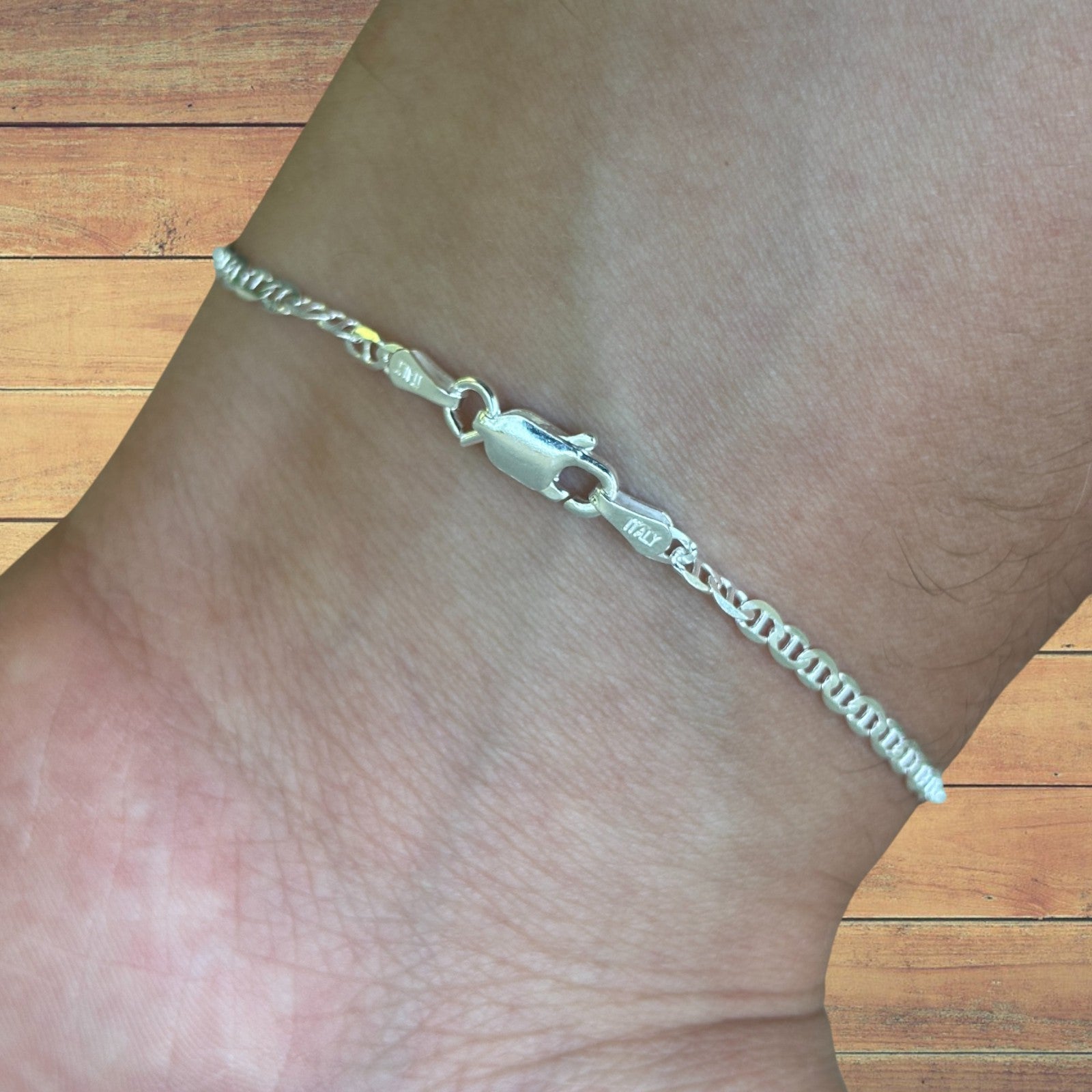 925 Sterling Silver 2.5mm Mariner Bracelet