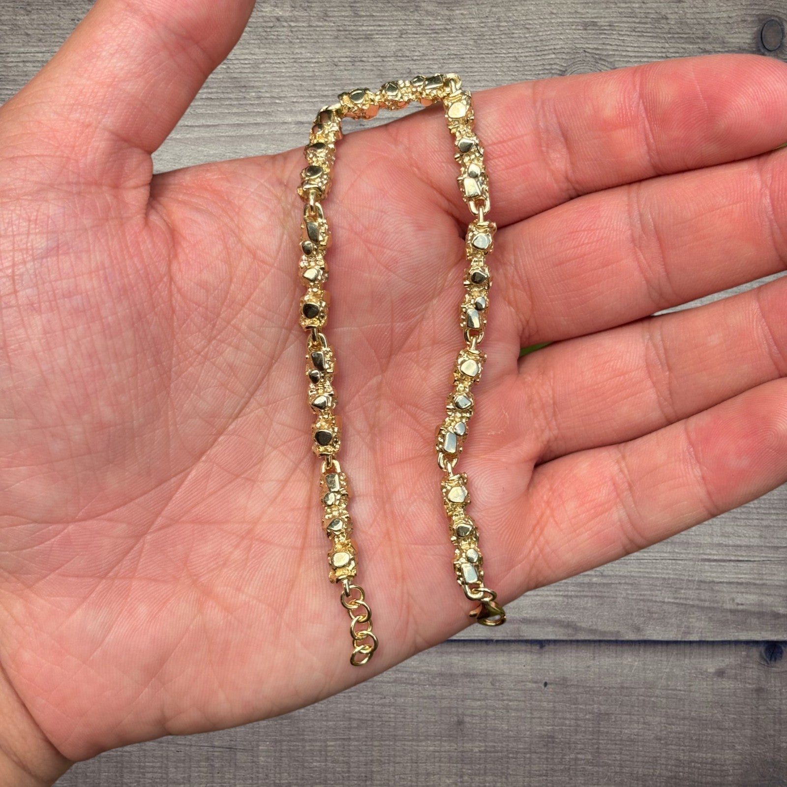 925 Sterling Silver 5mm Nugget Bracelet