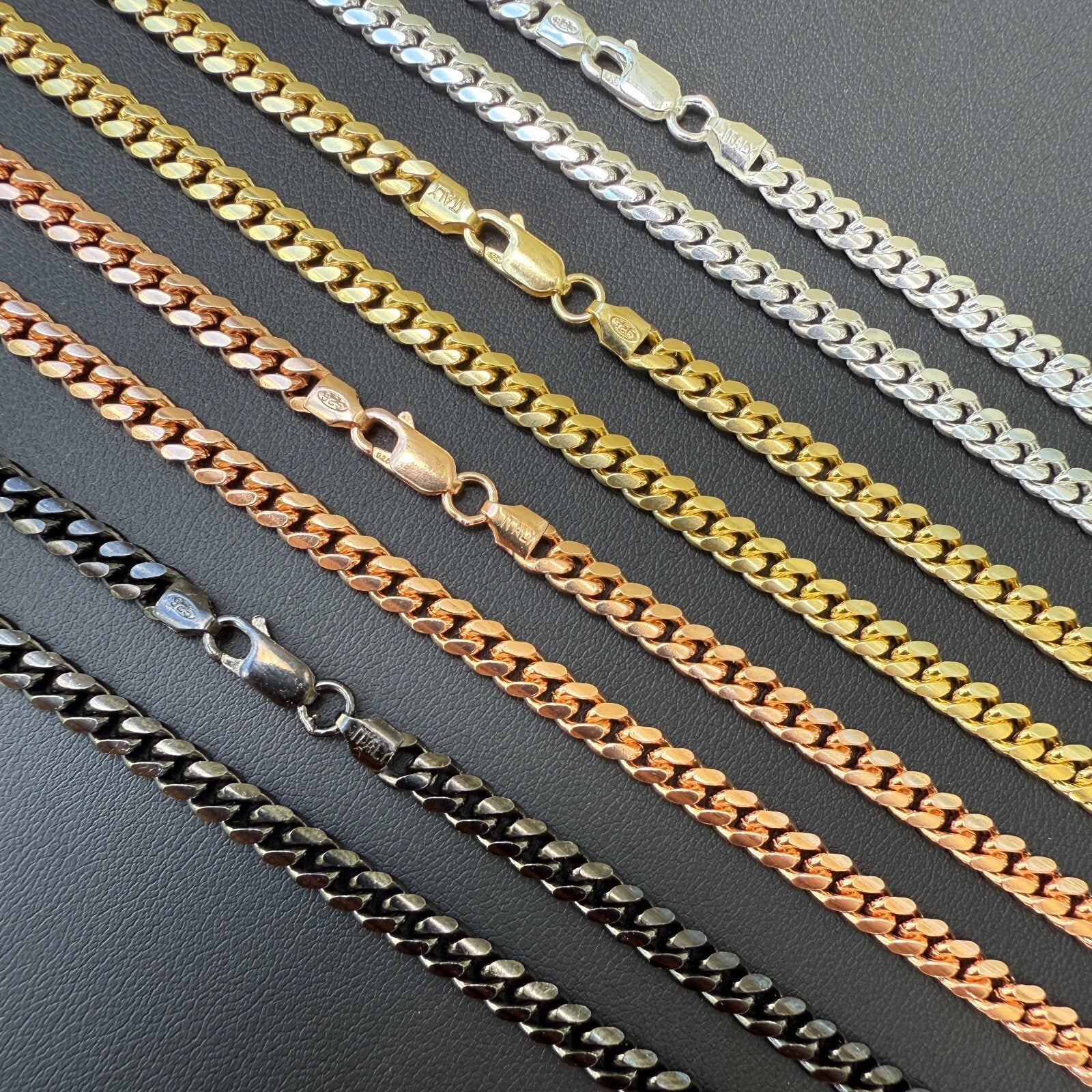 925 Sterling Silver 5mm Miami Cuban Chain Necklace