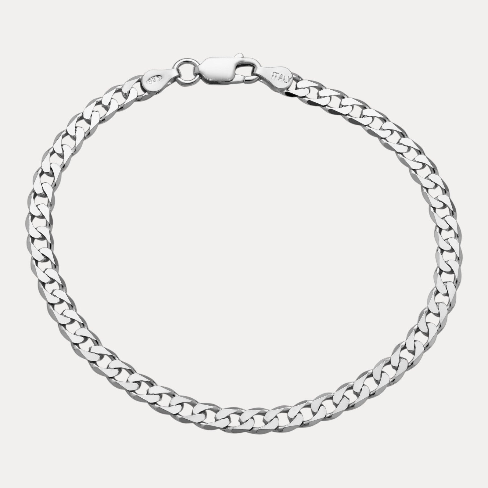 925 Sterling Silver 5mm Curb Bracelet