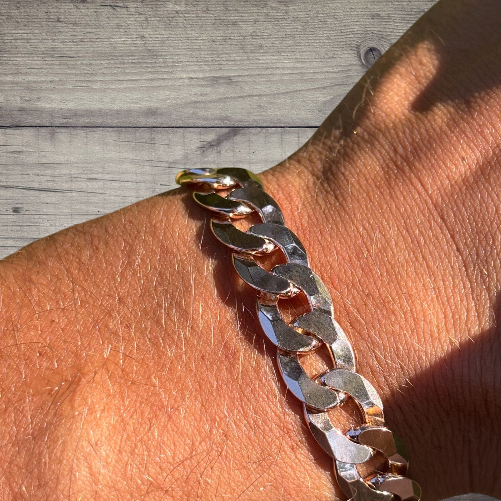 925 Sterling Silver 10.5mm Flat Curb Bracelet