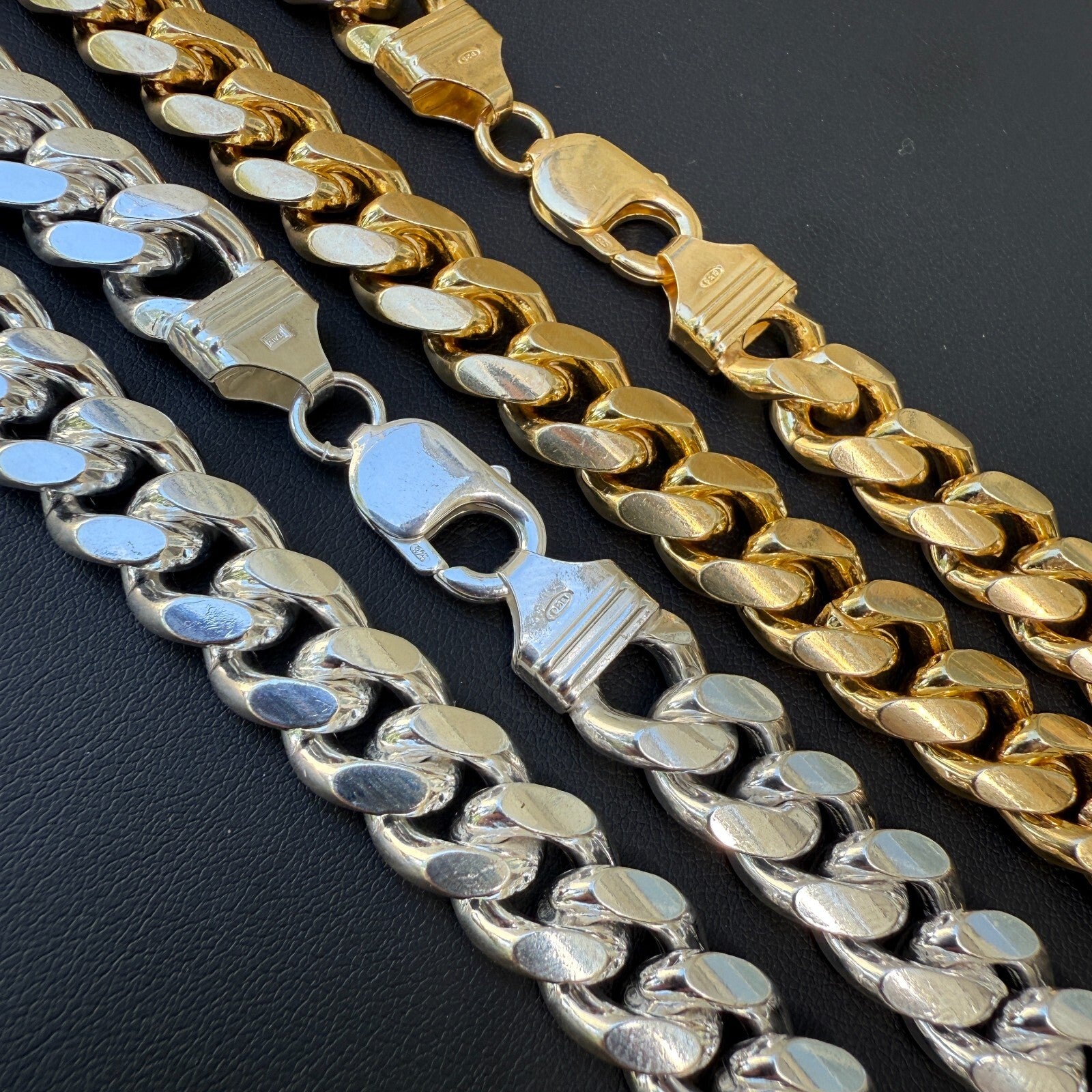 925 Sterling Silver 12mm Miami Cuban Chain Necklace