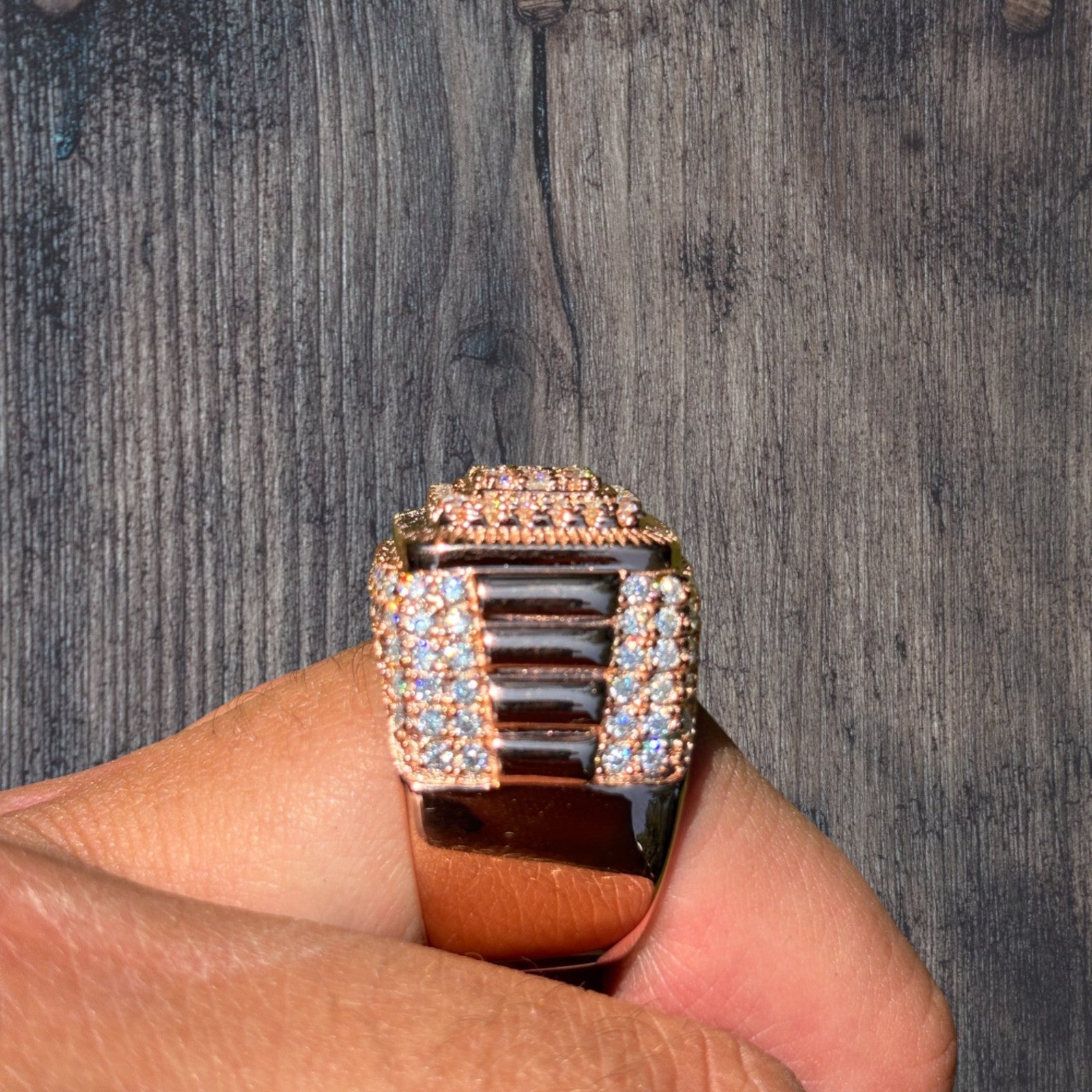 925 Sterling Silver Square Moissanite Ring