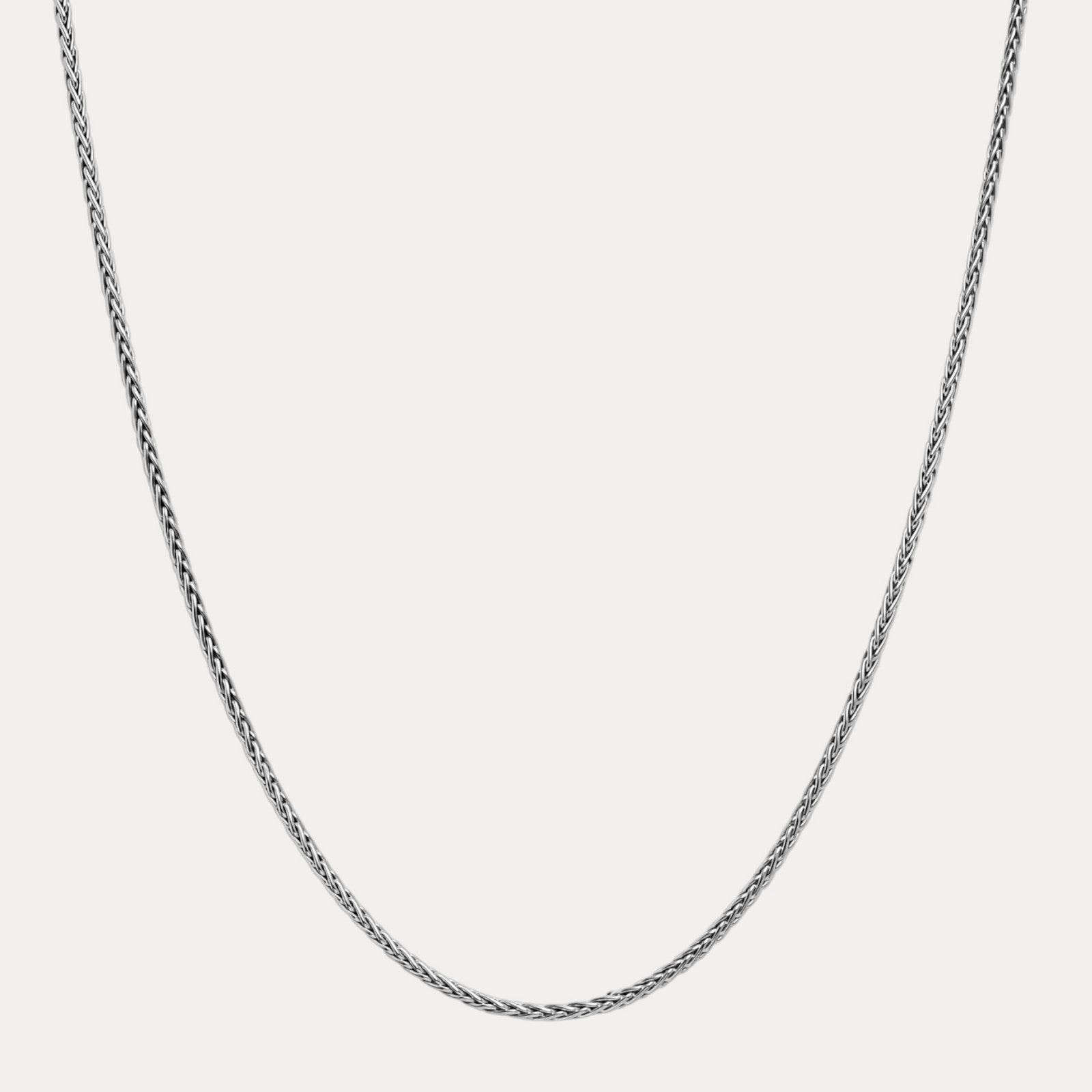 925 Sterling Silver 3mm Wheat Chain Necklace - ITALIA Chains