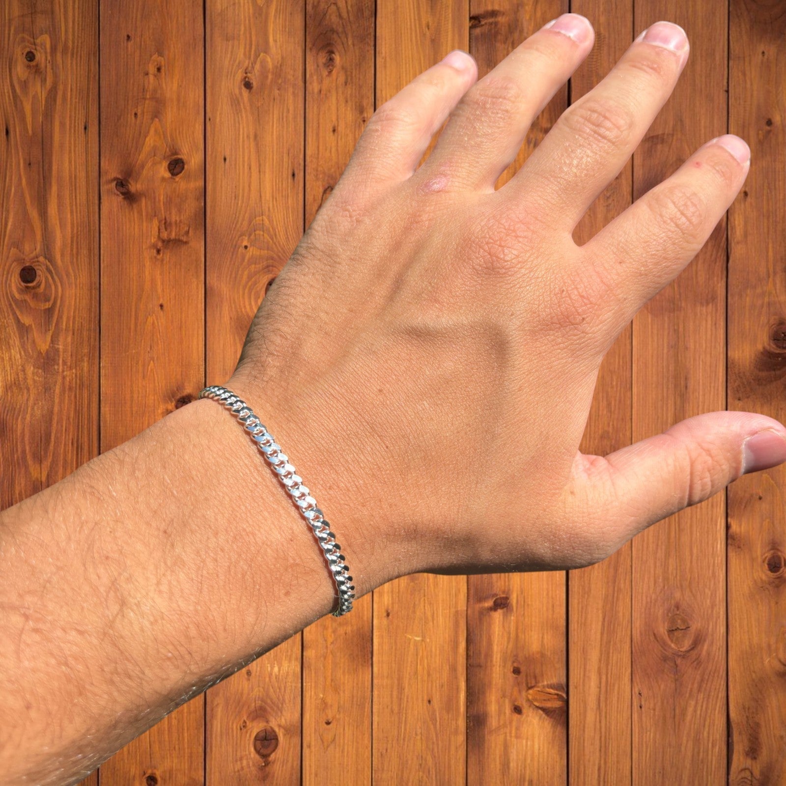 925 Sterling Silver 4mm Miami Cuban Bracelet