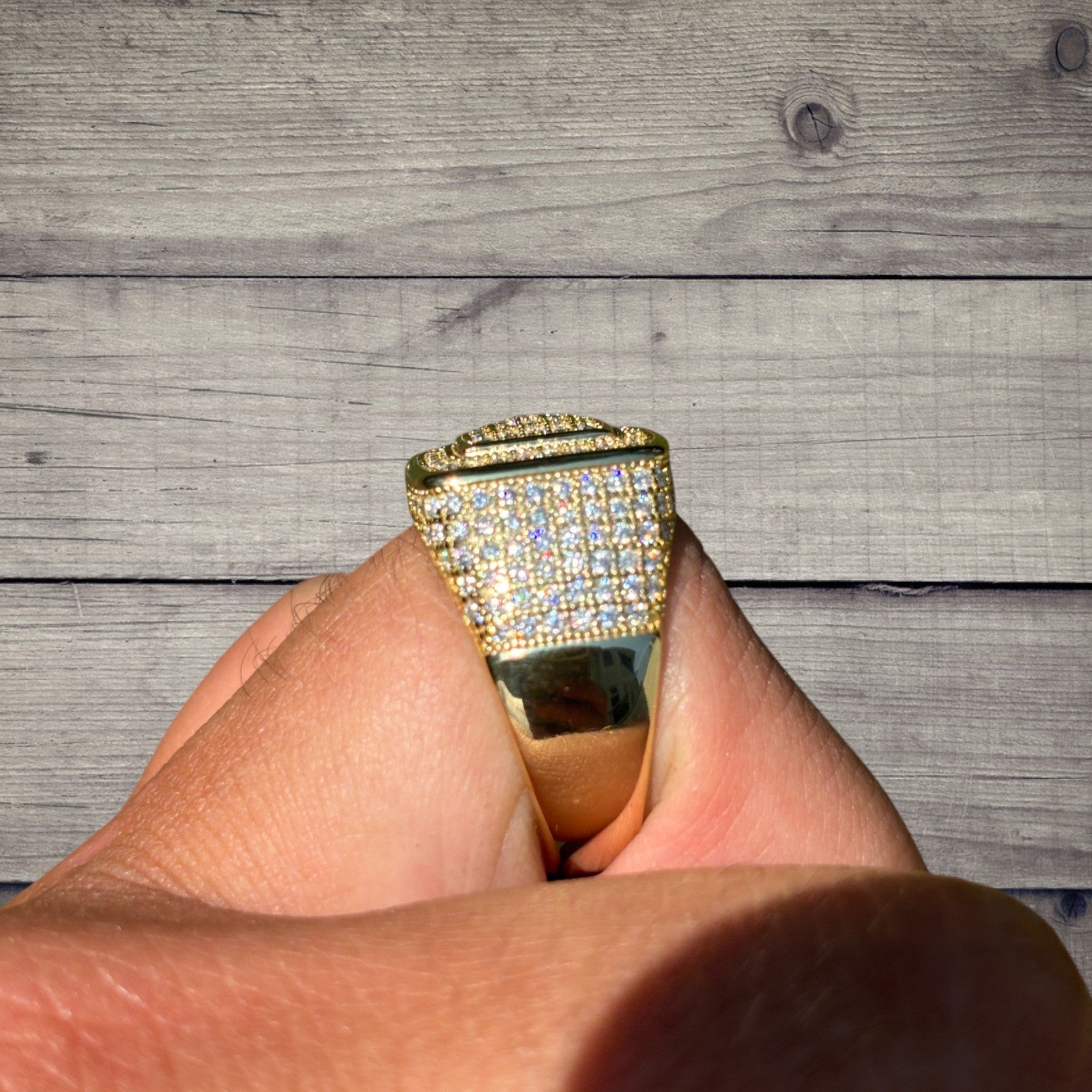 925 Sterling Silver Moissanite Square Ring