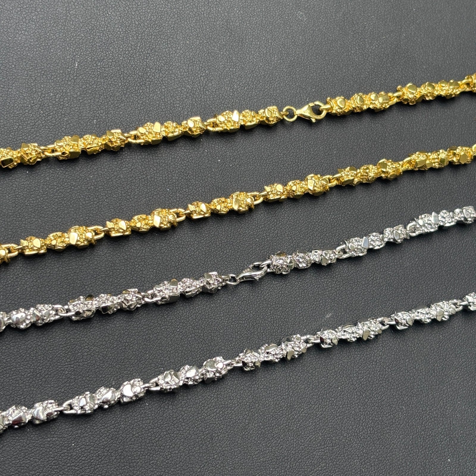 925 Sterling Silver 5mm Nugget Chain Necklace