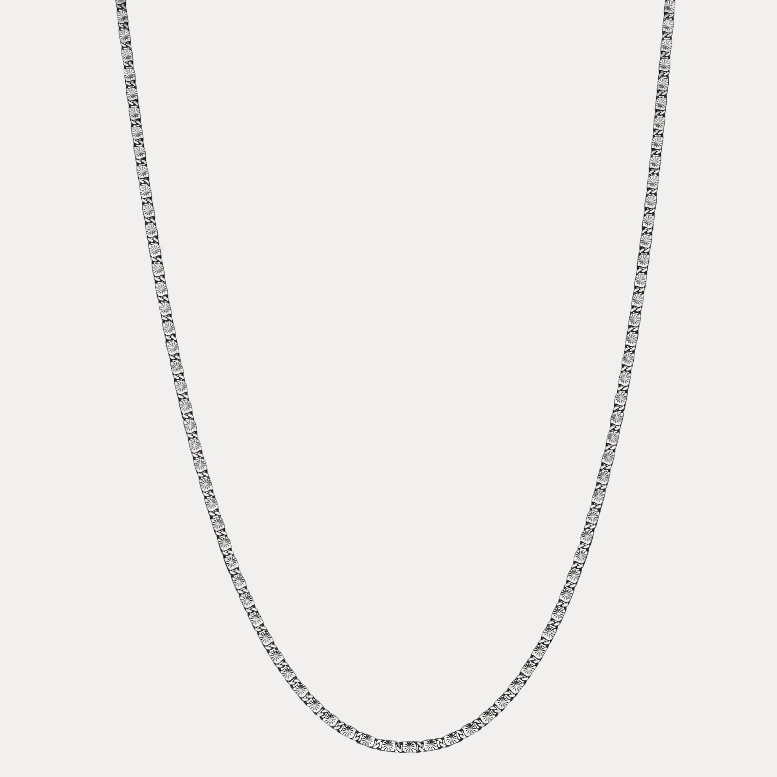925 Sterling Silver 4mm Valentino Chain Necklace