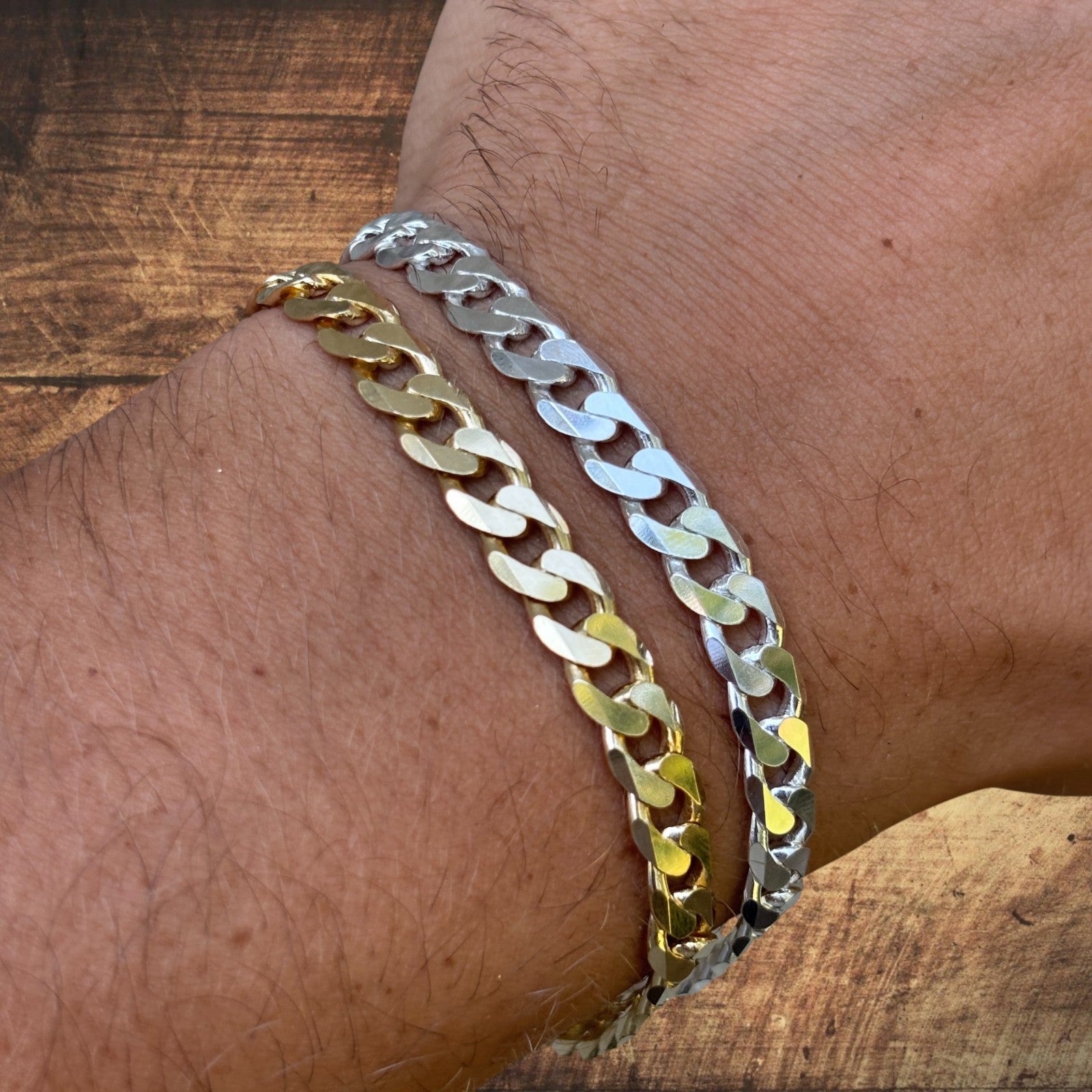 925 Sterling Silver 7mm Curb Bracelet