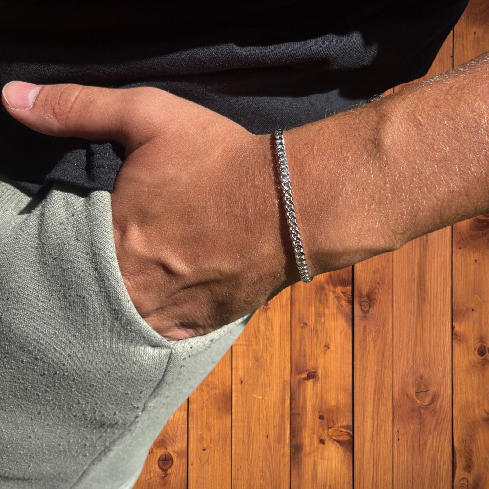 925 Sterling Silver 4mm Miami Cuban Bracelet