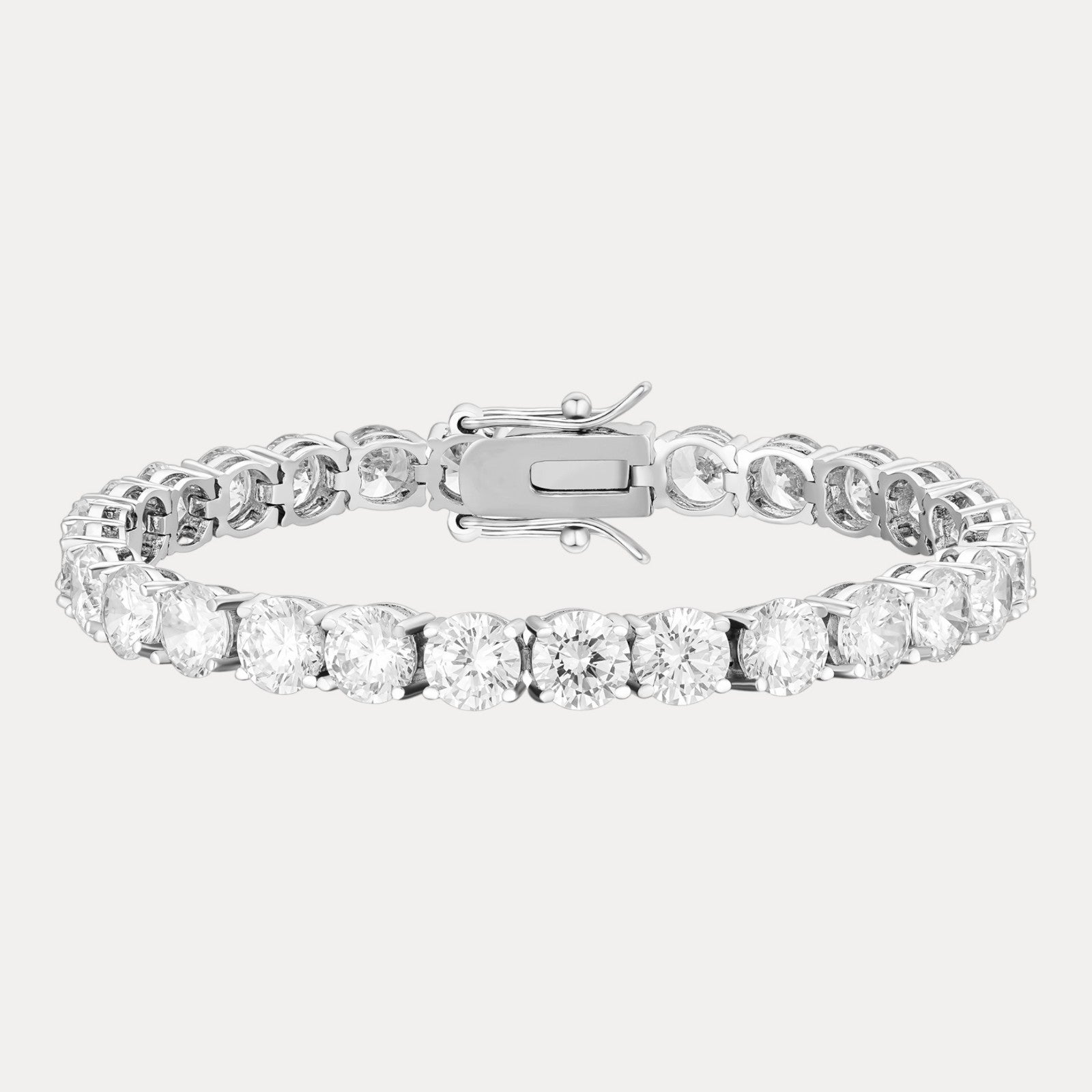 925 Sterling Silver 6mm Tennis Bracelet - CZ Or Moissanite