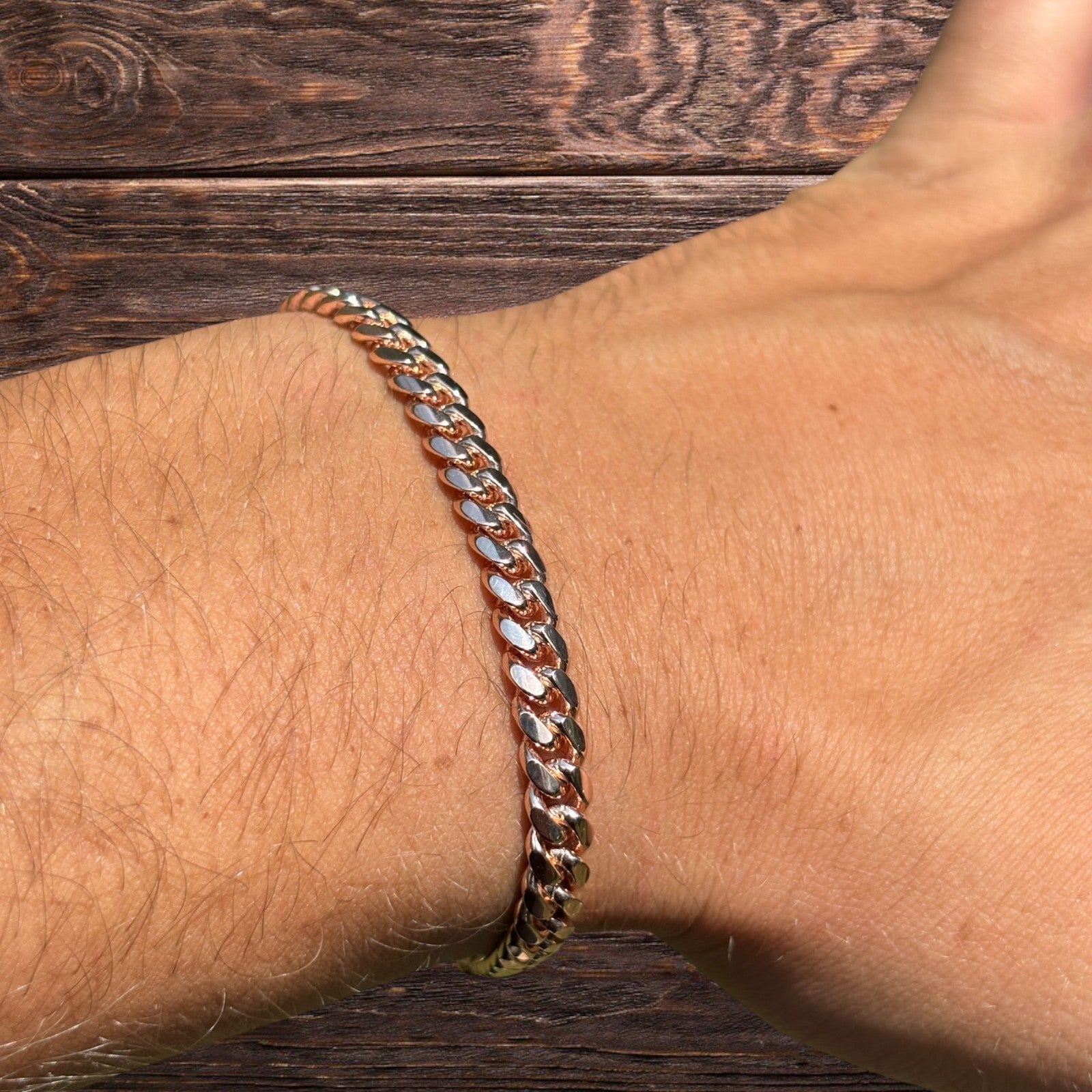 925 Sterling Silver 5mm Miami Cuban W. Box Clasp Bracelet