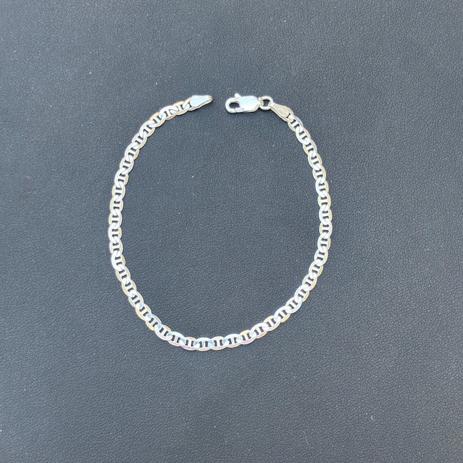 925 Sterling Silver 3mm Mariner Bracelet