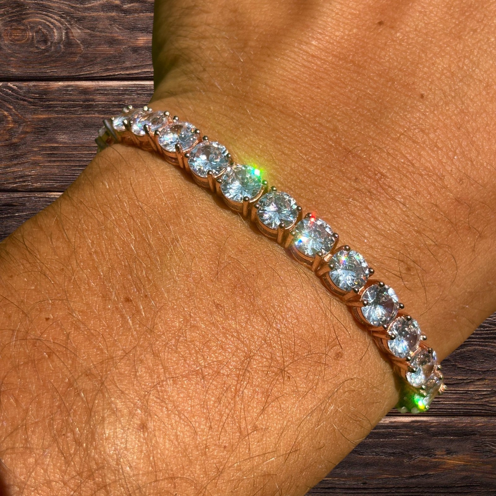 925 Sterling Silver 6mm Tennis Bracelet - CZ Or Moissanite