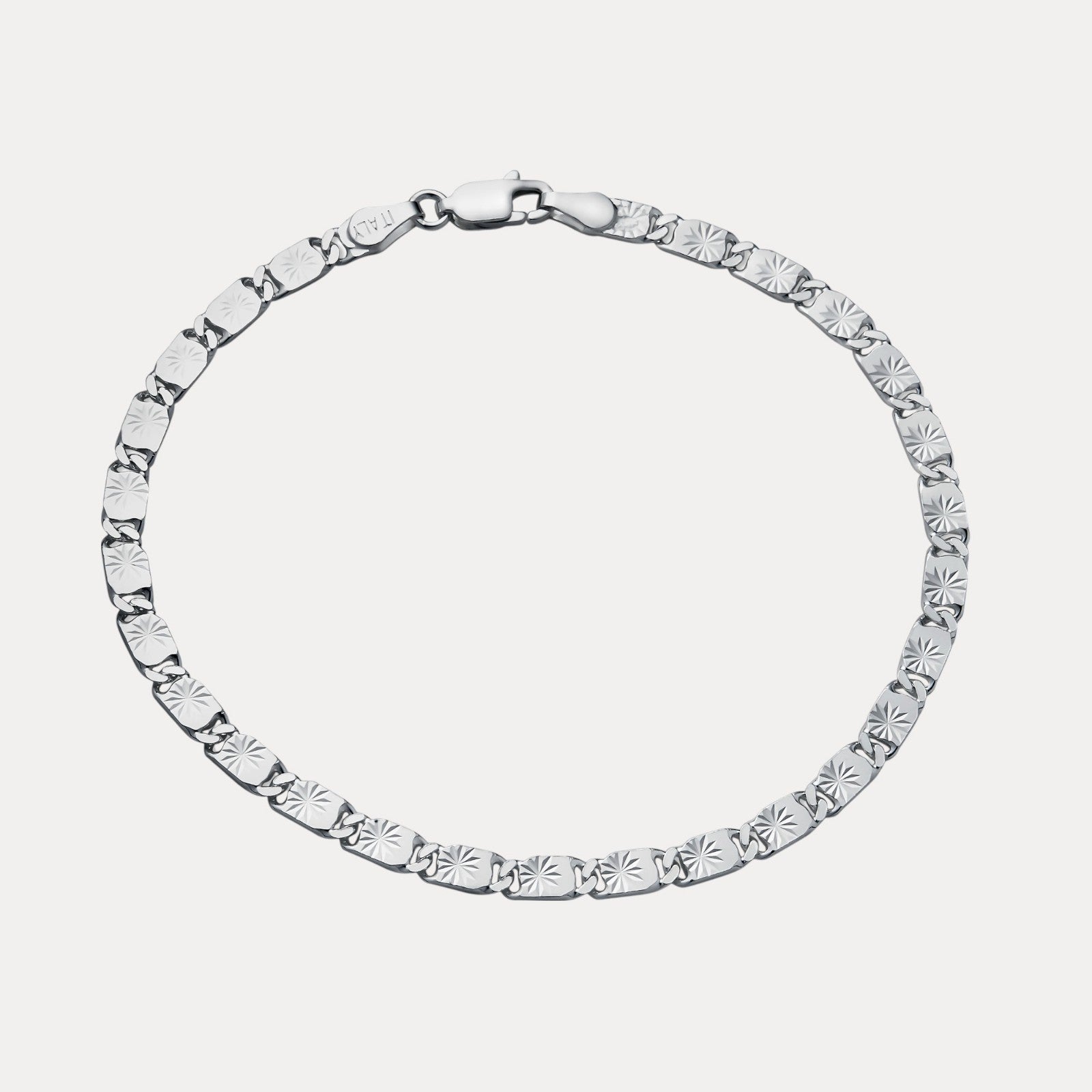 925 Sterling Silver 4mm Valentino Bracelet