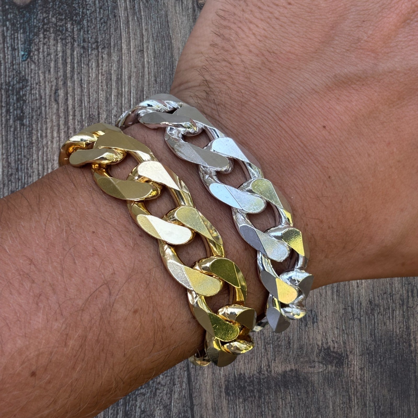 925 Sterling Silver 16mm Curb Bracelet