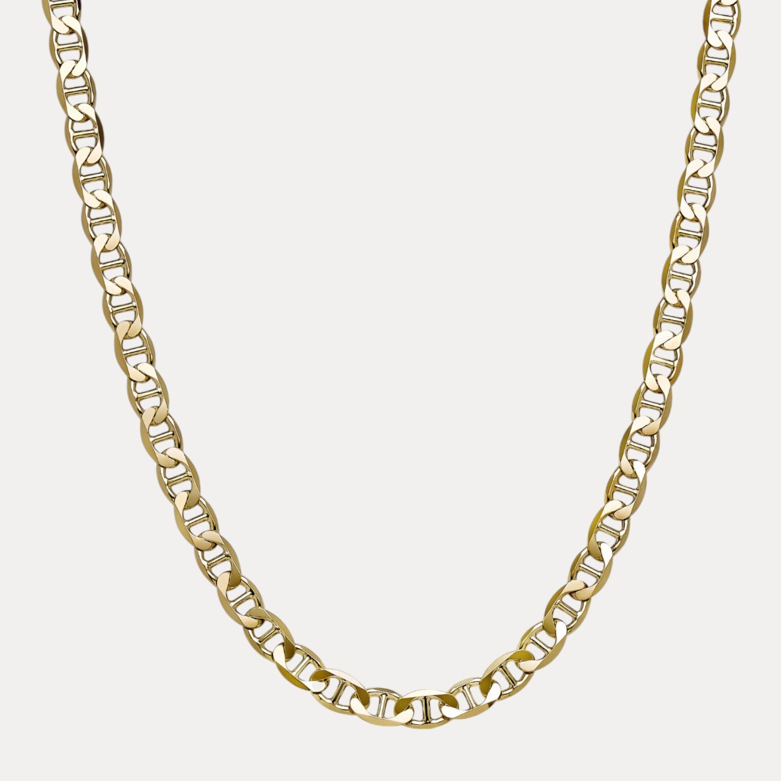 925 Sterling Silver 10mm Mariner Chain Necklace