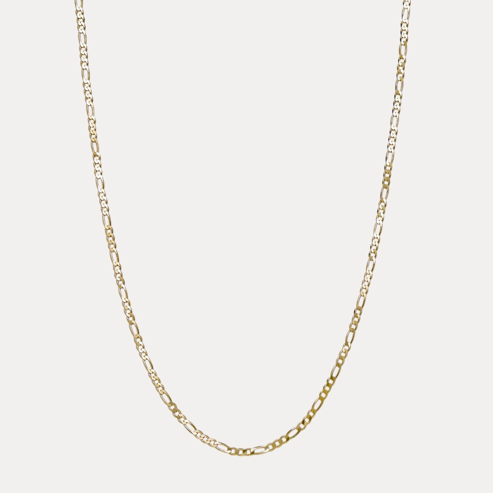 925 Sterling Silver 4mm Figaro Chain Necklace