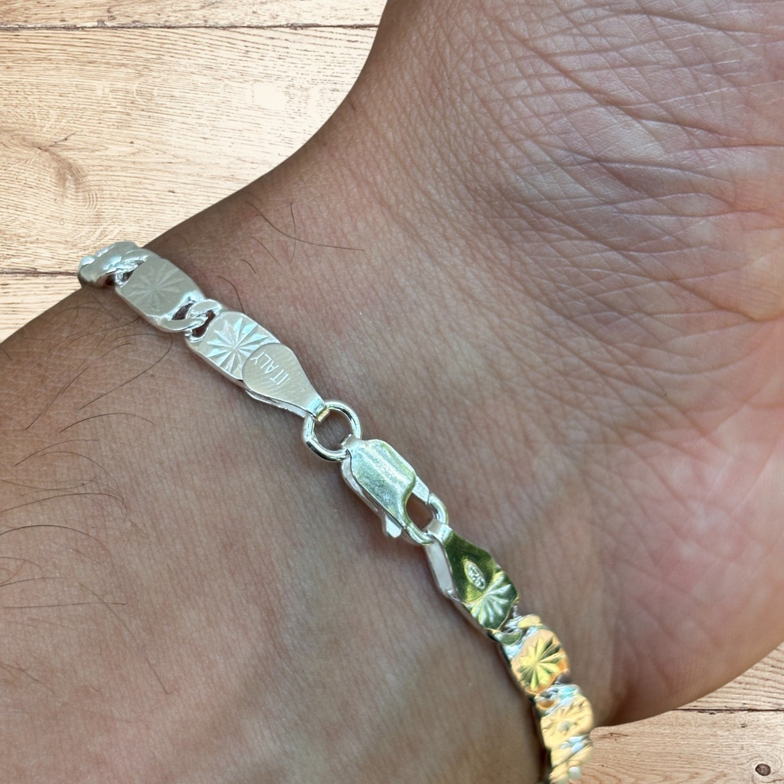 925 Sterling Silver 5mm Valentino Bracelet