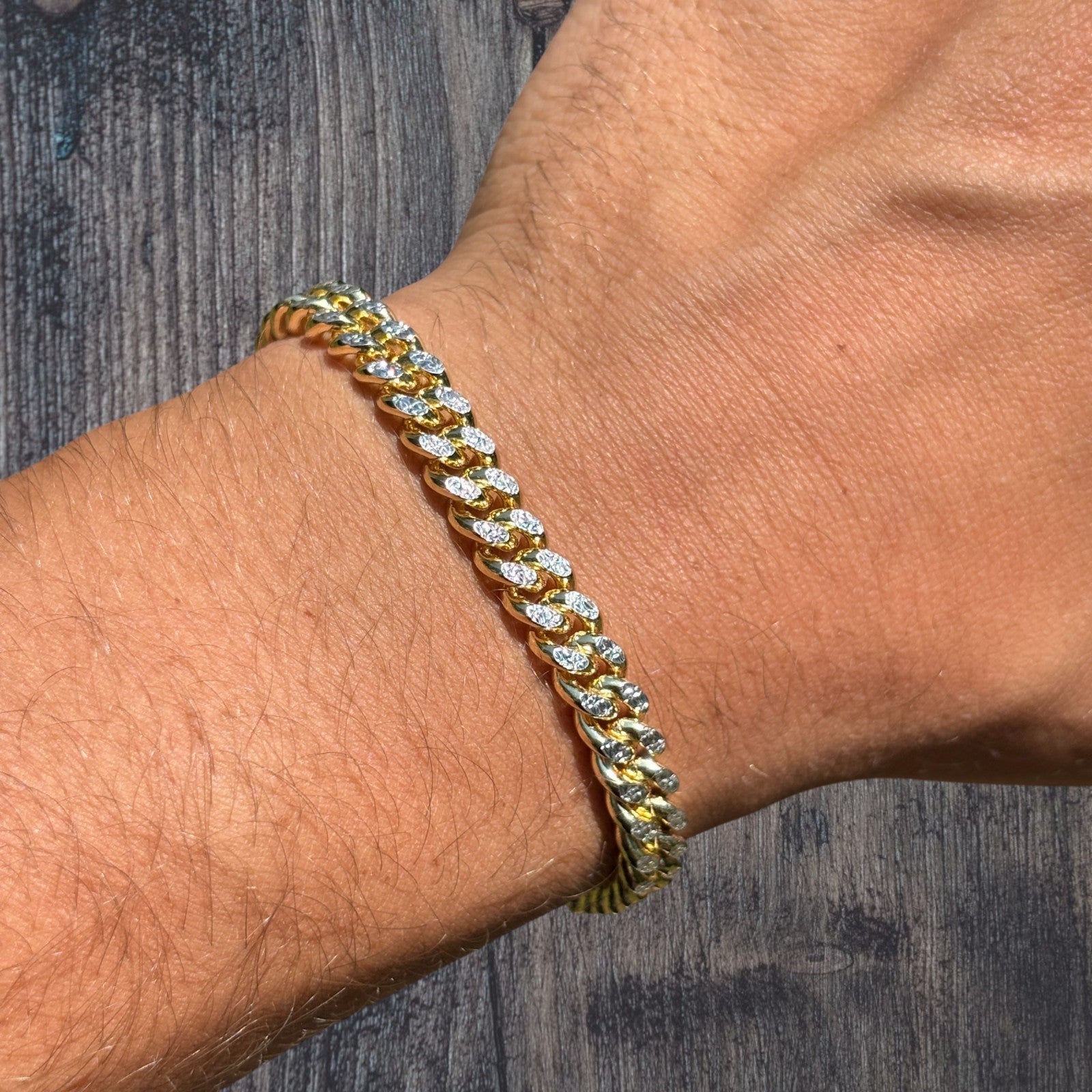 925 Sterling Silver 7mm Diamond Cut Miami Cuban Bracelet