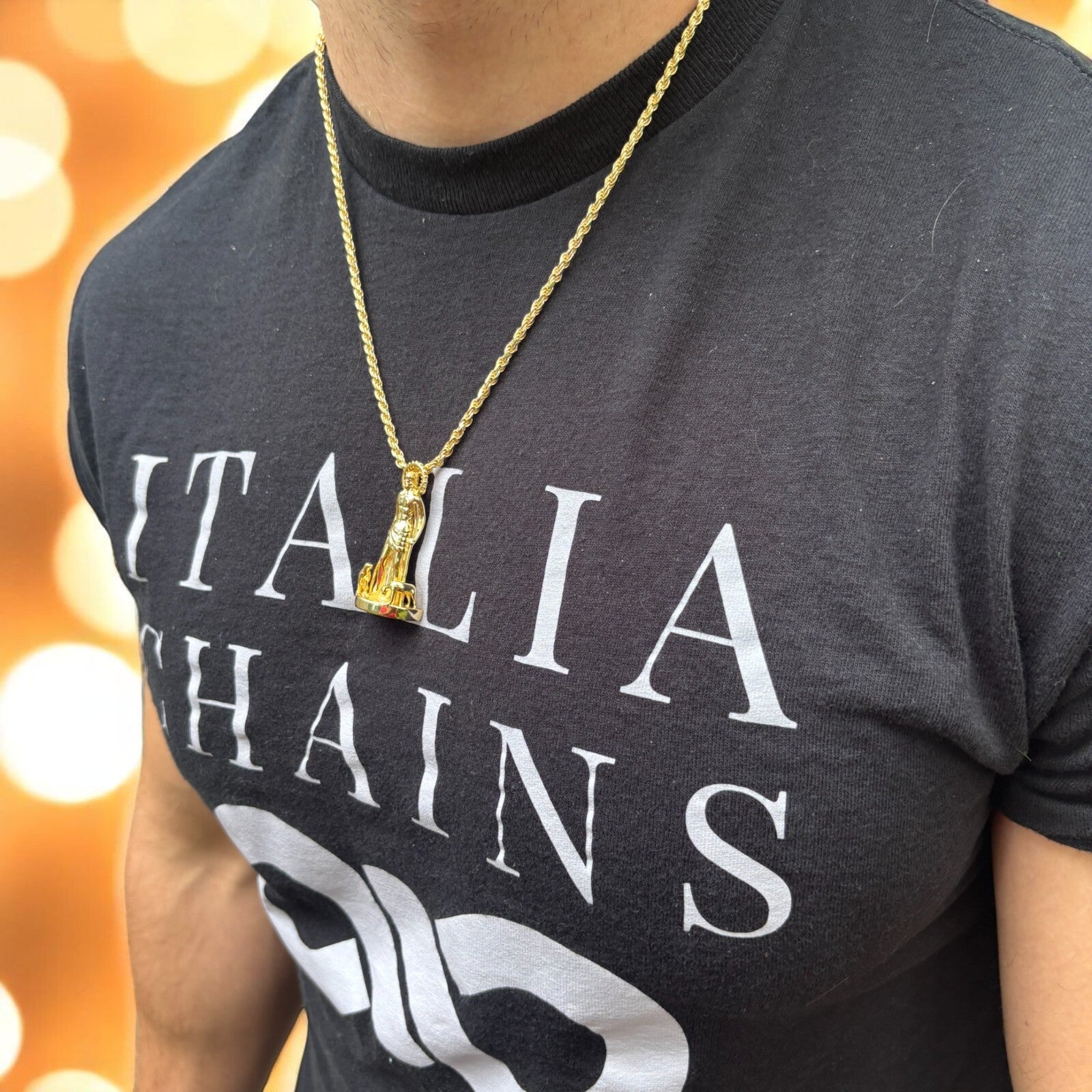 925 Sterling Silver St Lazarus San Lazaro Pendant - Medium