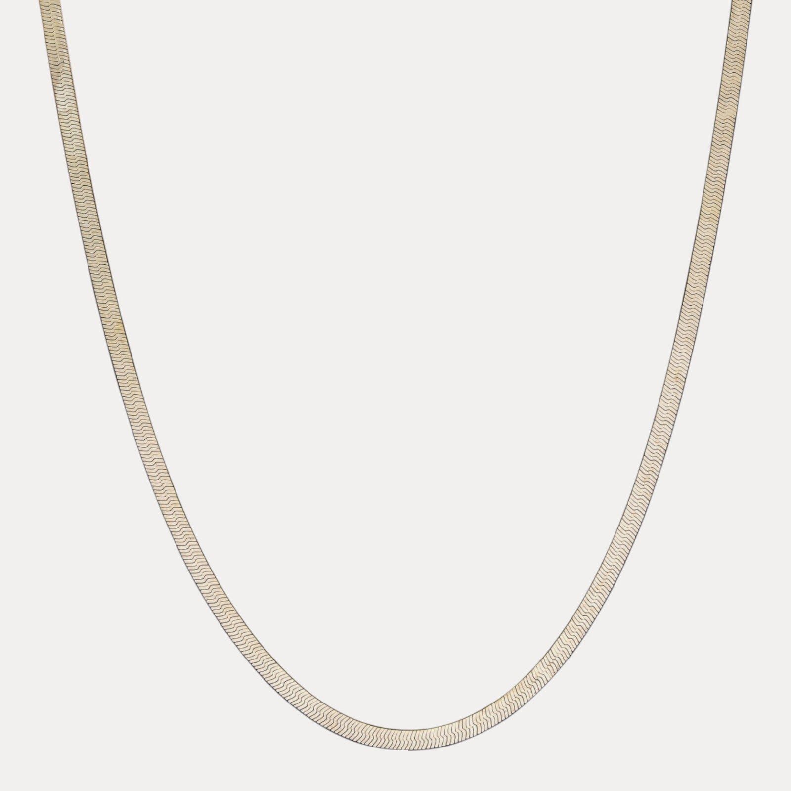 925 Sterling Silver 6mm Herringbone Chain Necklace