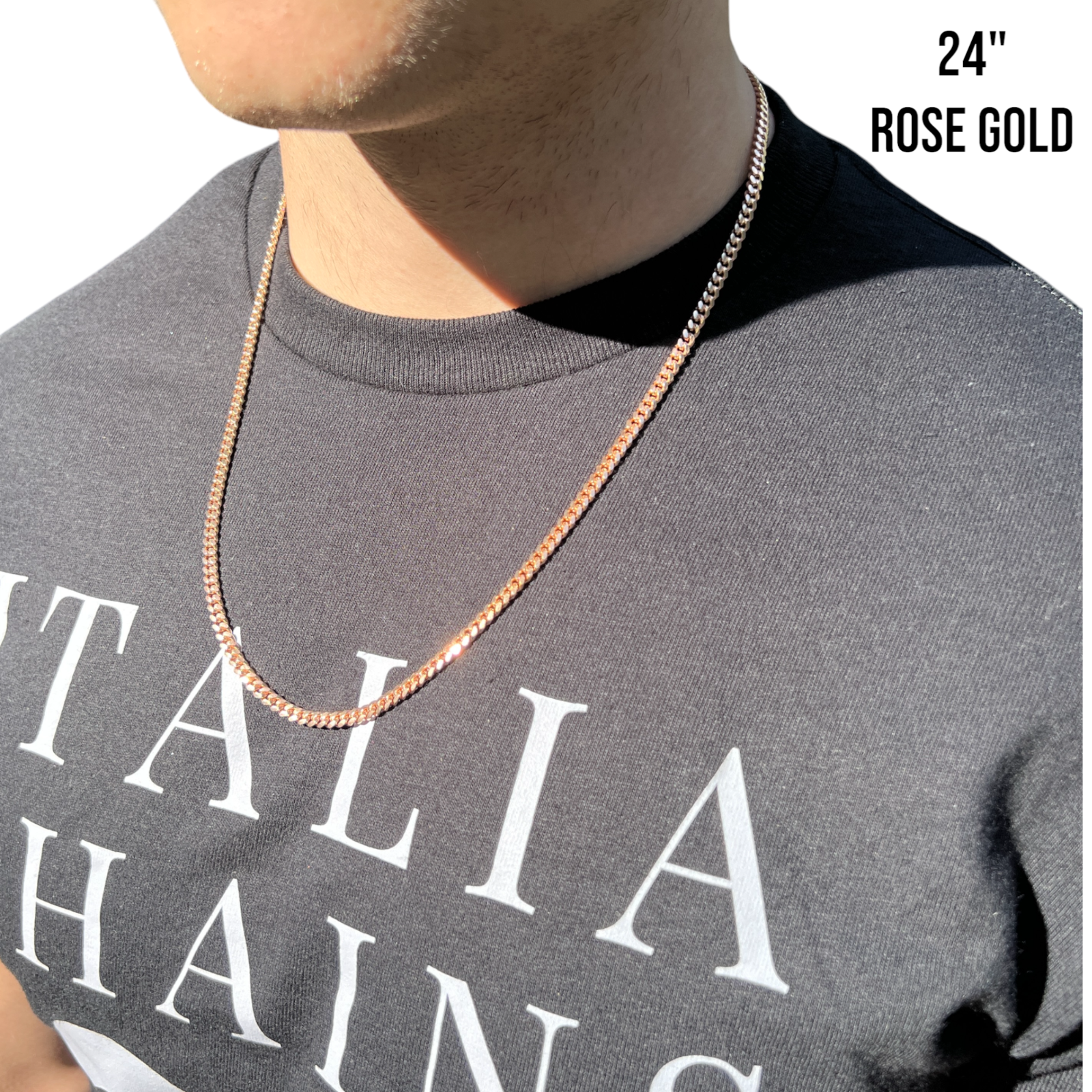 925 Sterling Silver 4mm Miami Cuban Chain Necklace