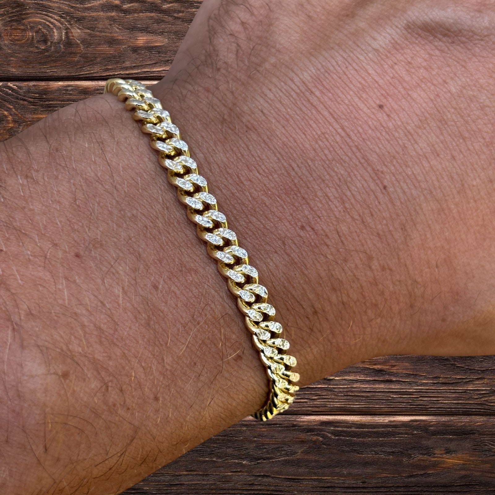 925 Sterling Silver 5mm Diamond Cut Miami Cuban Bracelet