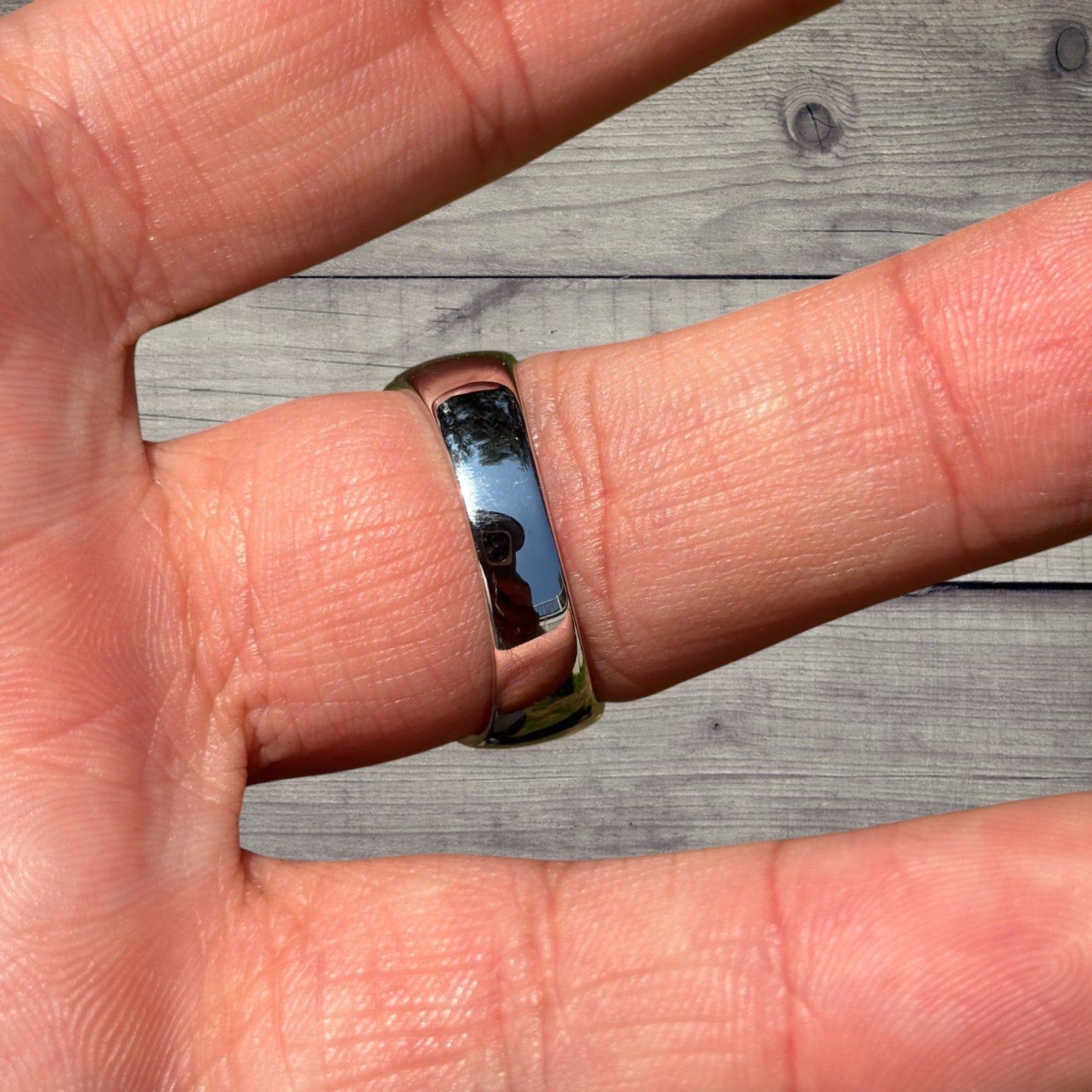 925 Sterling Silver Moissanite Square Ring