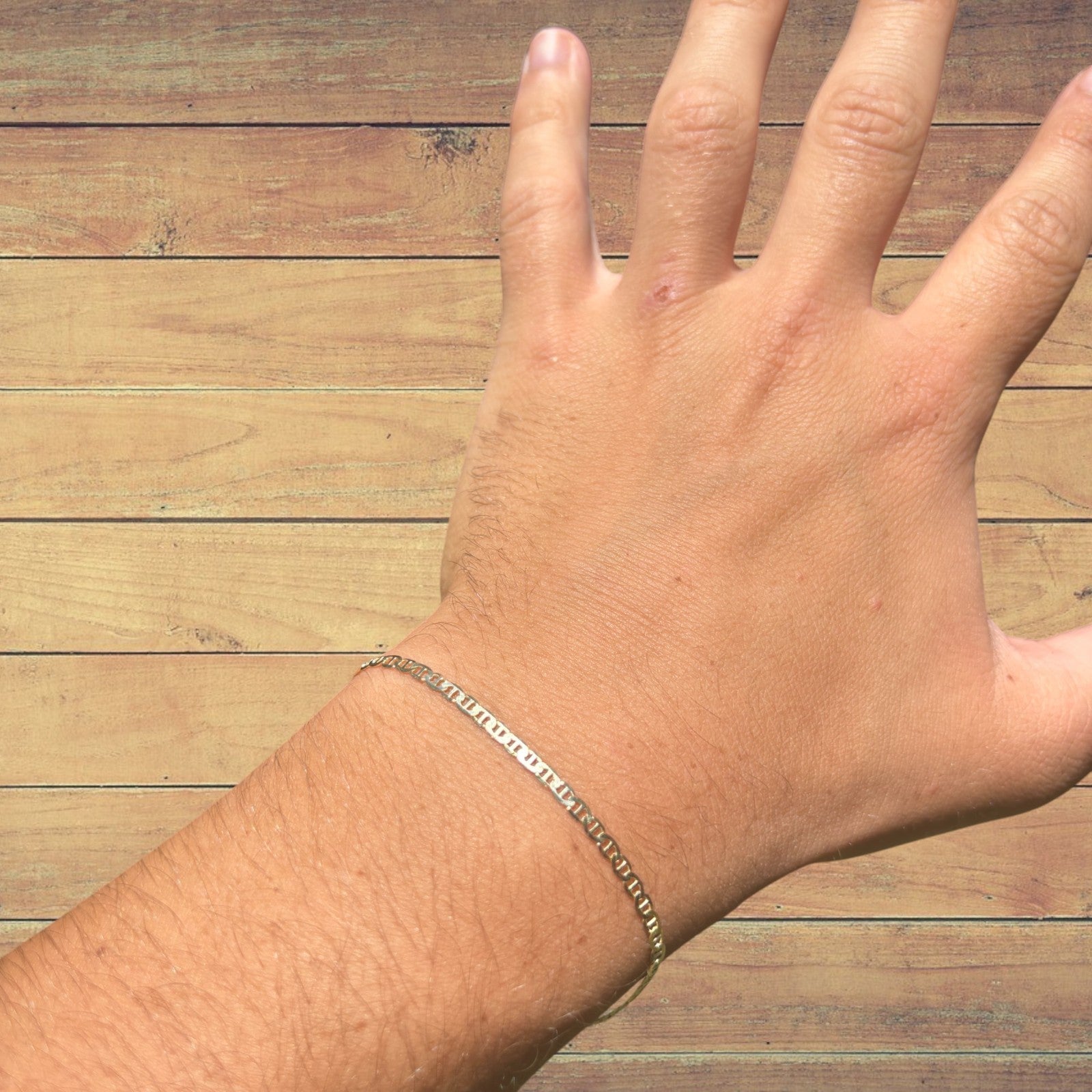 925 Sterling Silver 2.5mm Mariner Bracelet