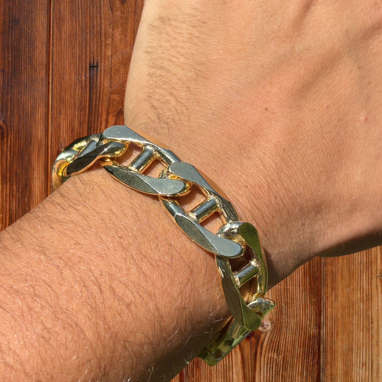 925 Sterling Silver 16mm Mariner Bracelet