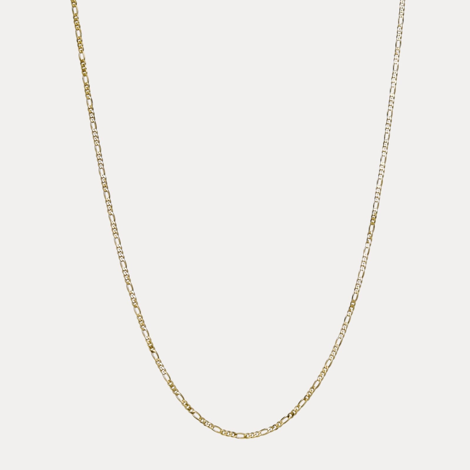 925 Sterling Silver 3mm Figaro Chain Necklace
