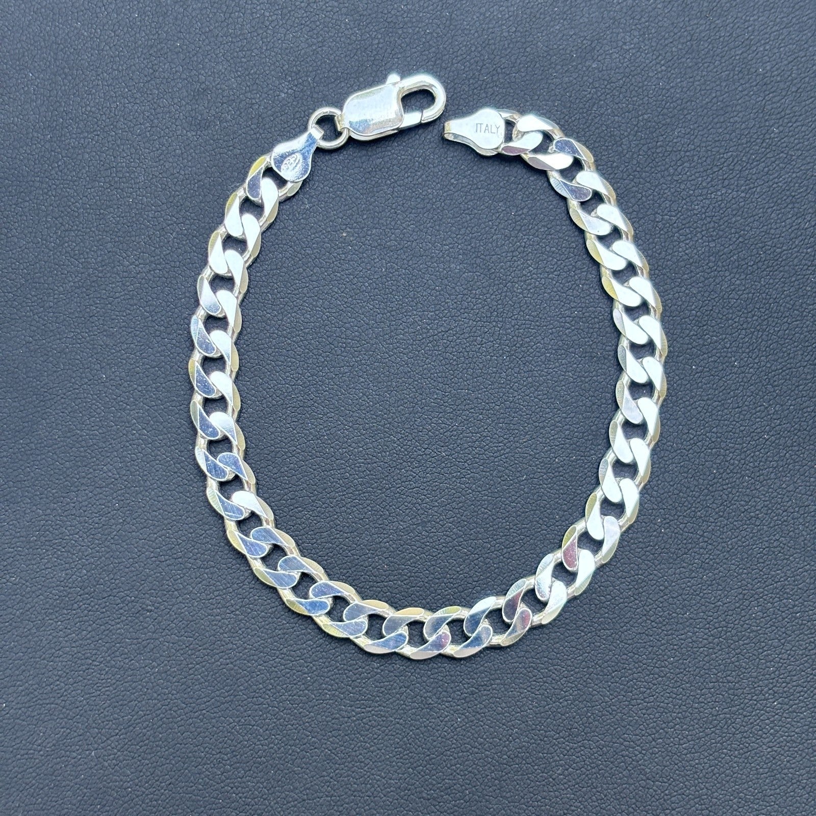 925 Sterling Silver 7mm Curb Bracelet