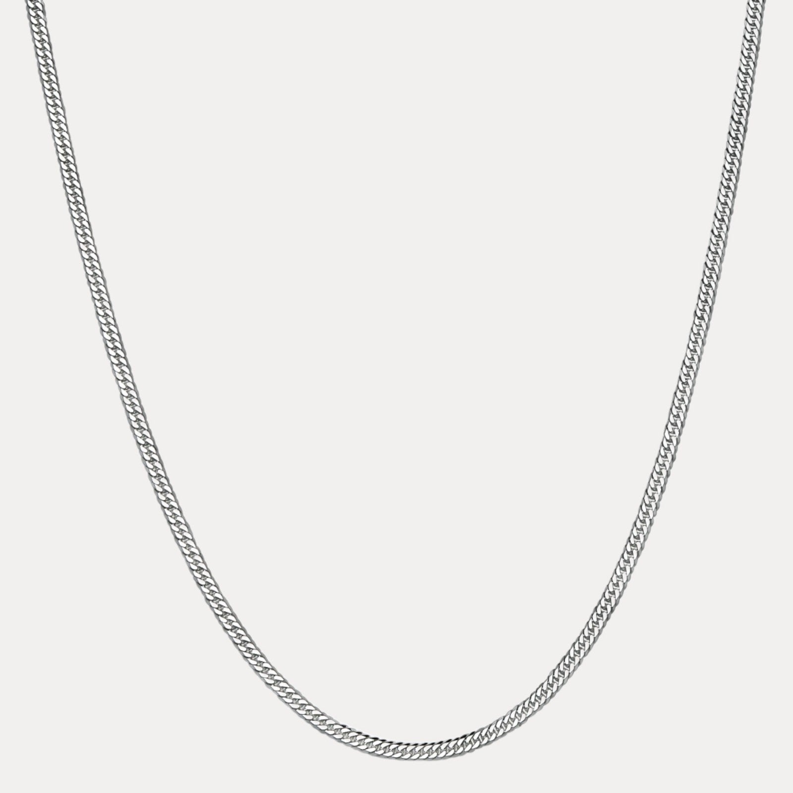 925 Sterling Silver 3.5mm Double Curb Chain Necklace