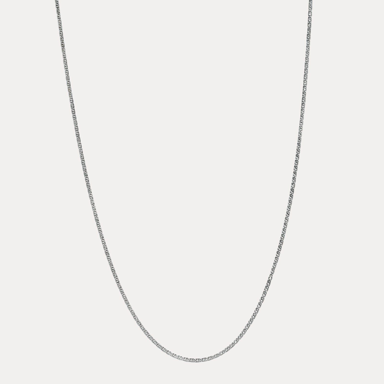 925 Sterling Silver 2.5mm Tiger Eye Chain Necklace