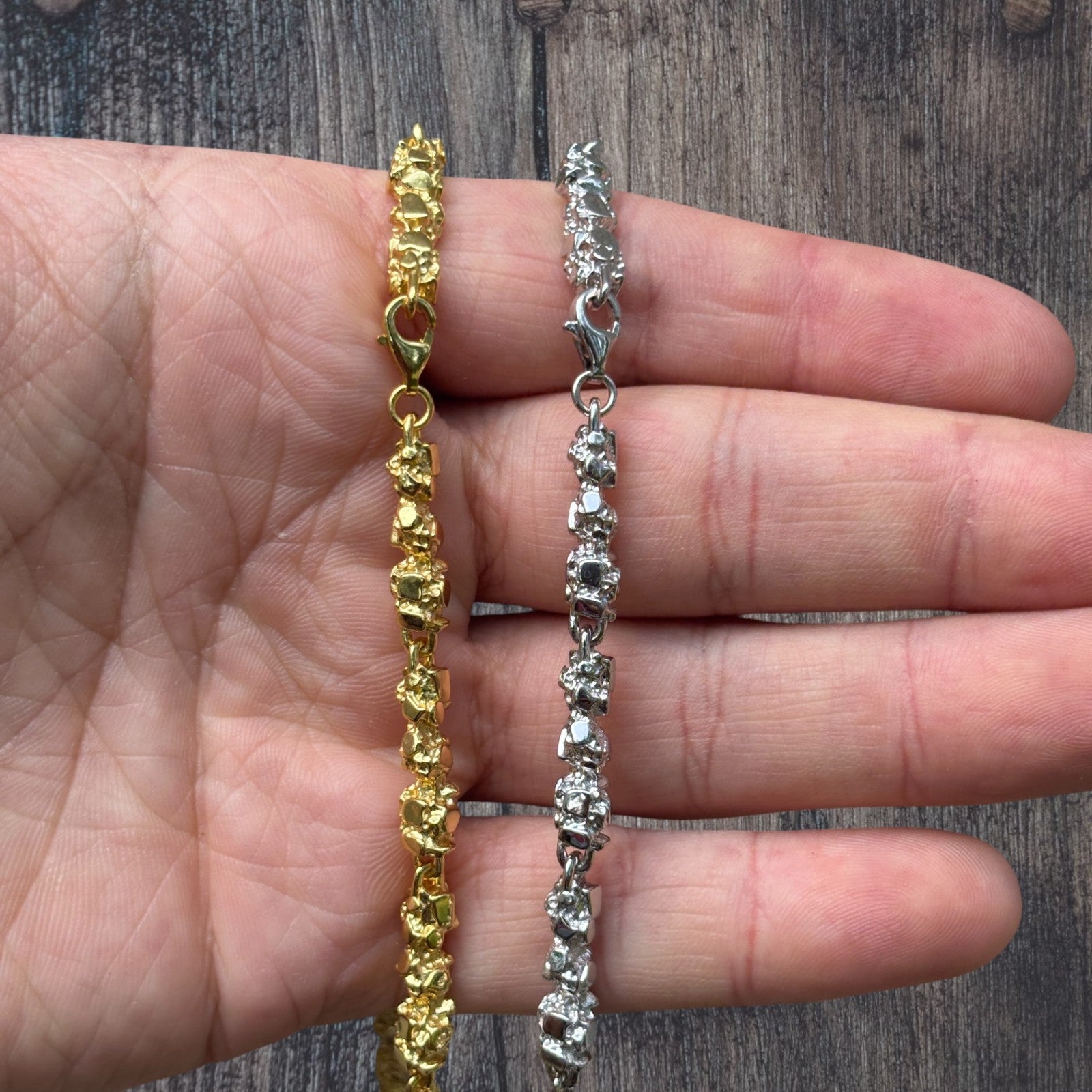 925 Sterling Silver 5mm Nugget Chain Necklace