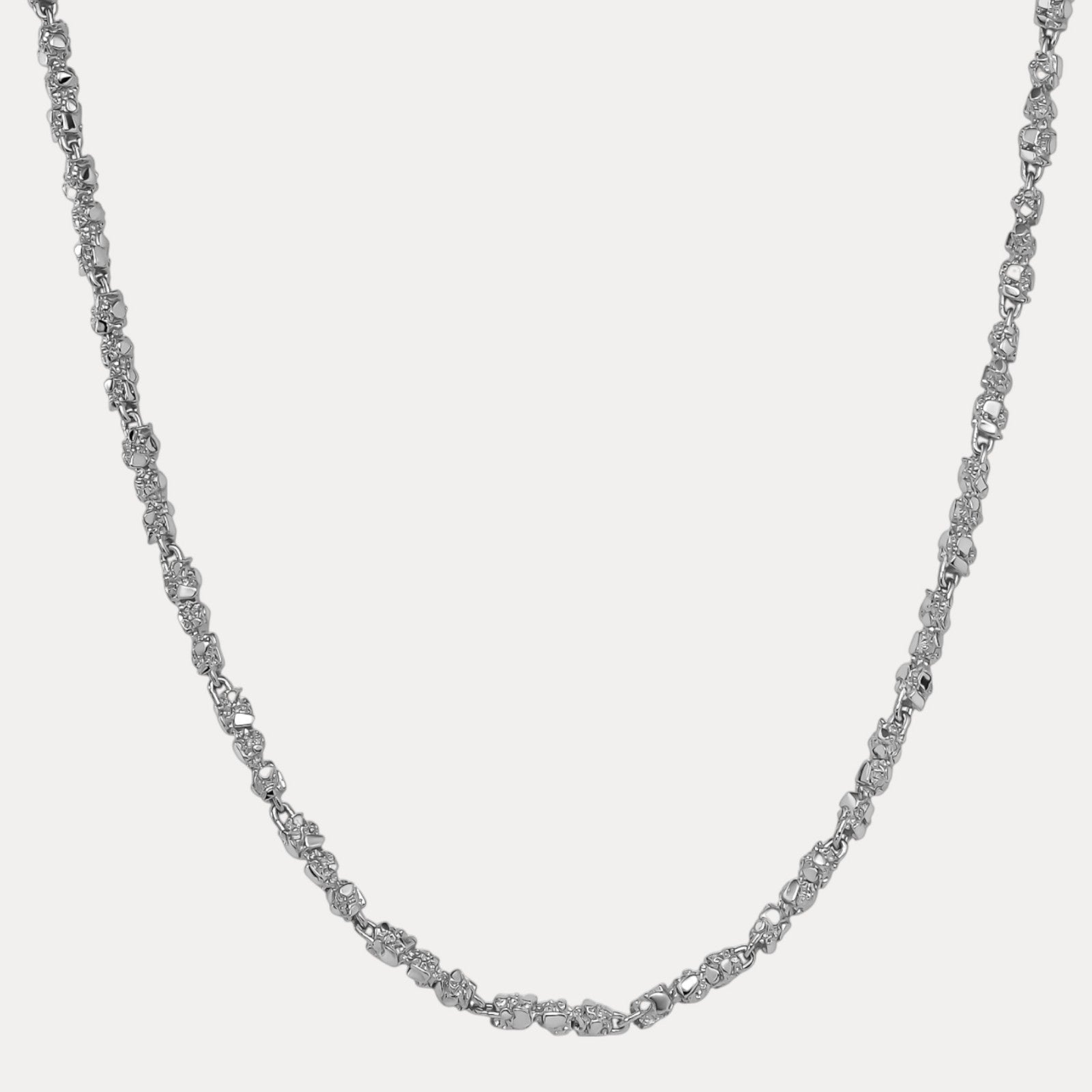 925 Sterling Silver 5mm Nugget Chain Necklace