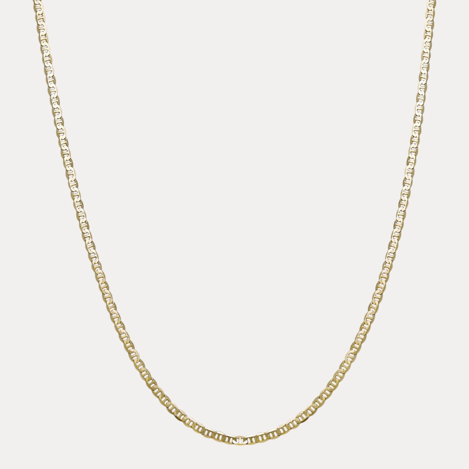 925 Sterling Silver 4mm Mariner Chain Necklace